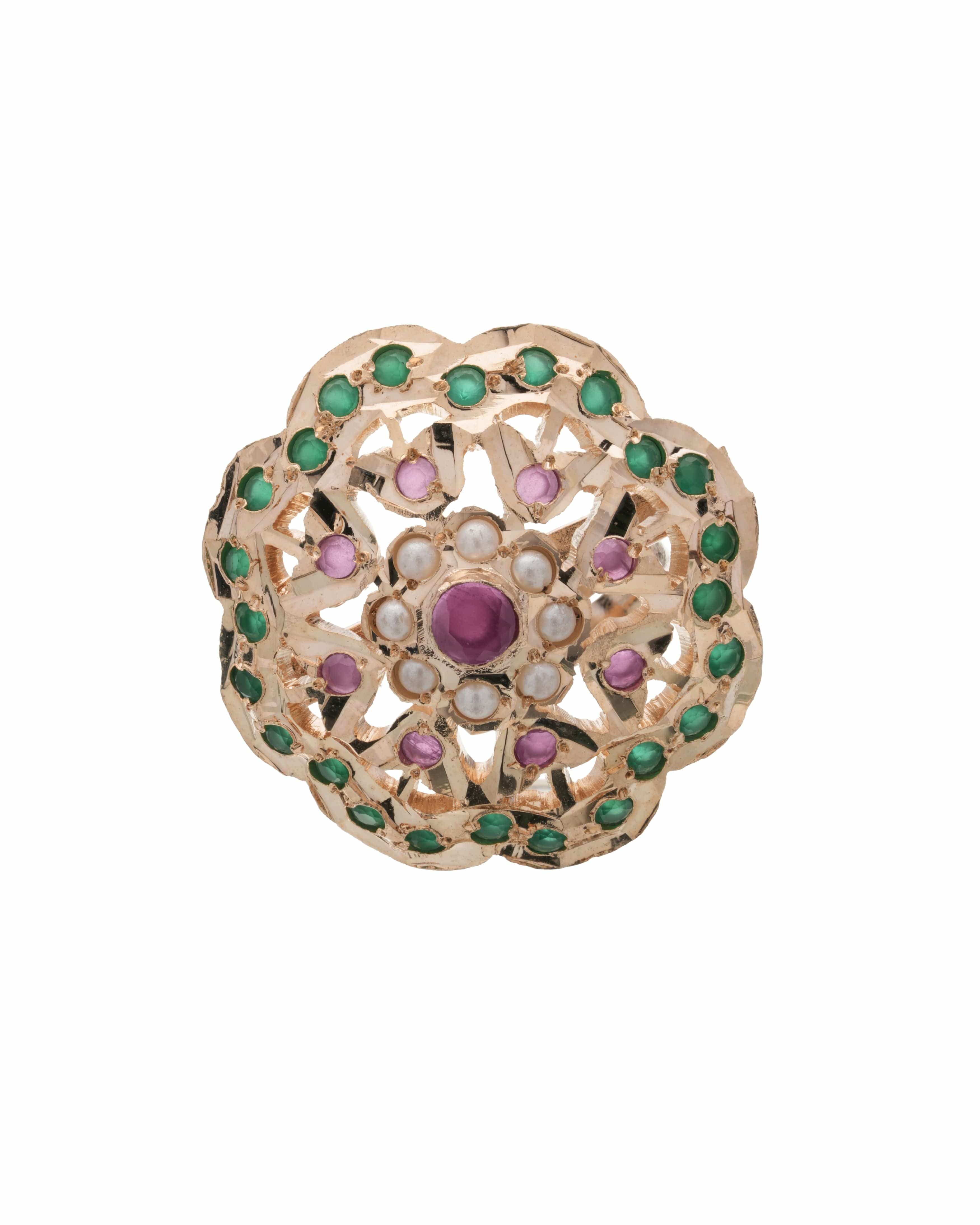 Heritage Glow Adjustable Statement Ring