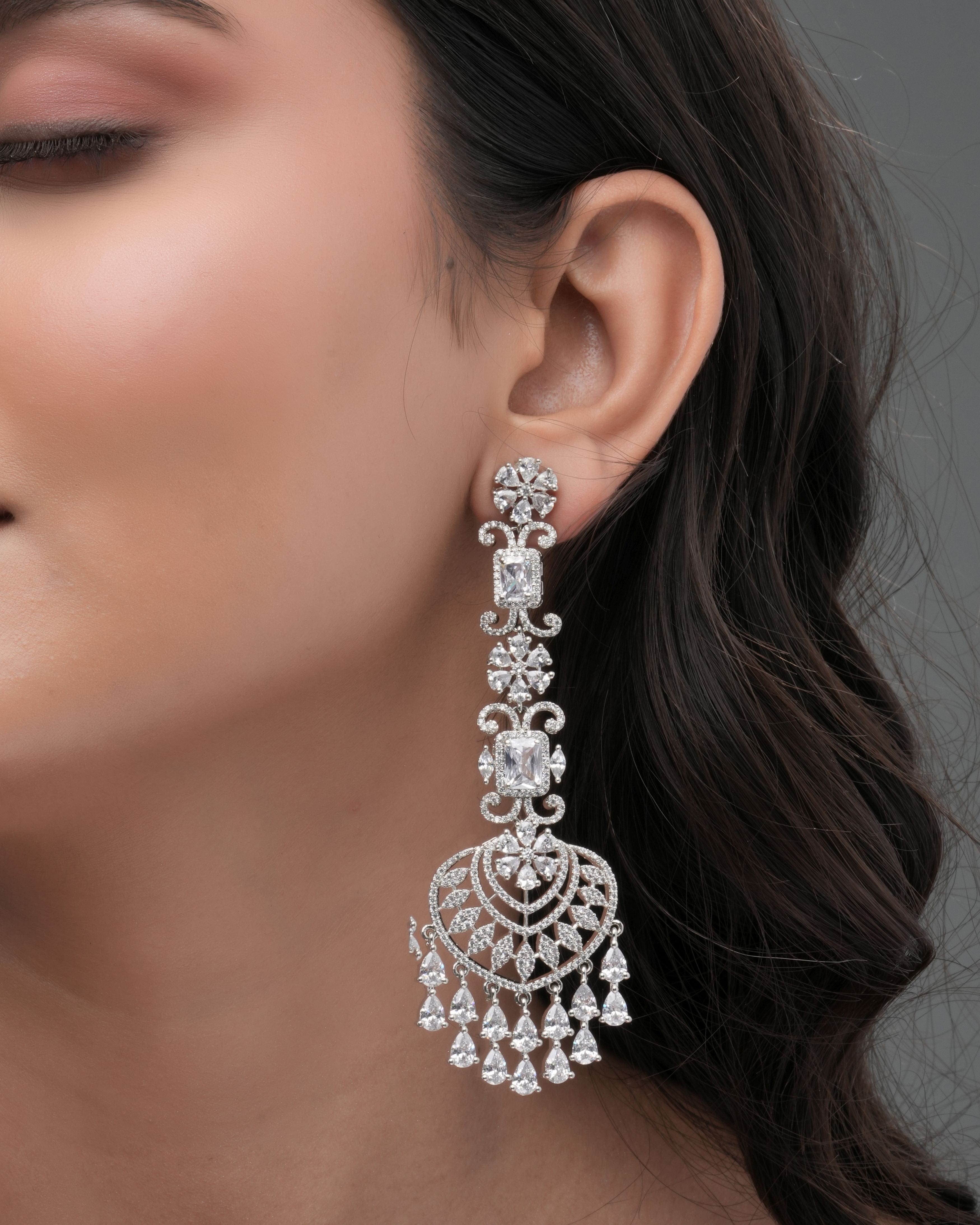 Radiant Fan Drop Earrings
