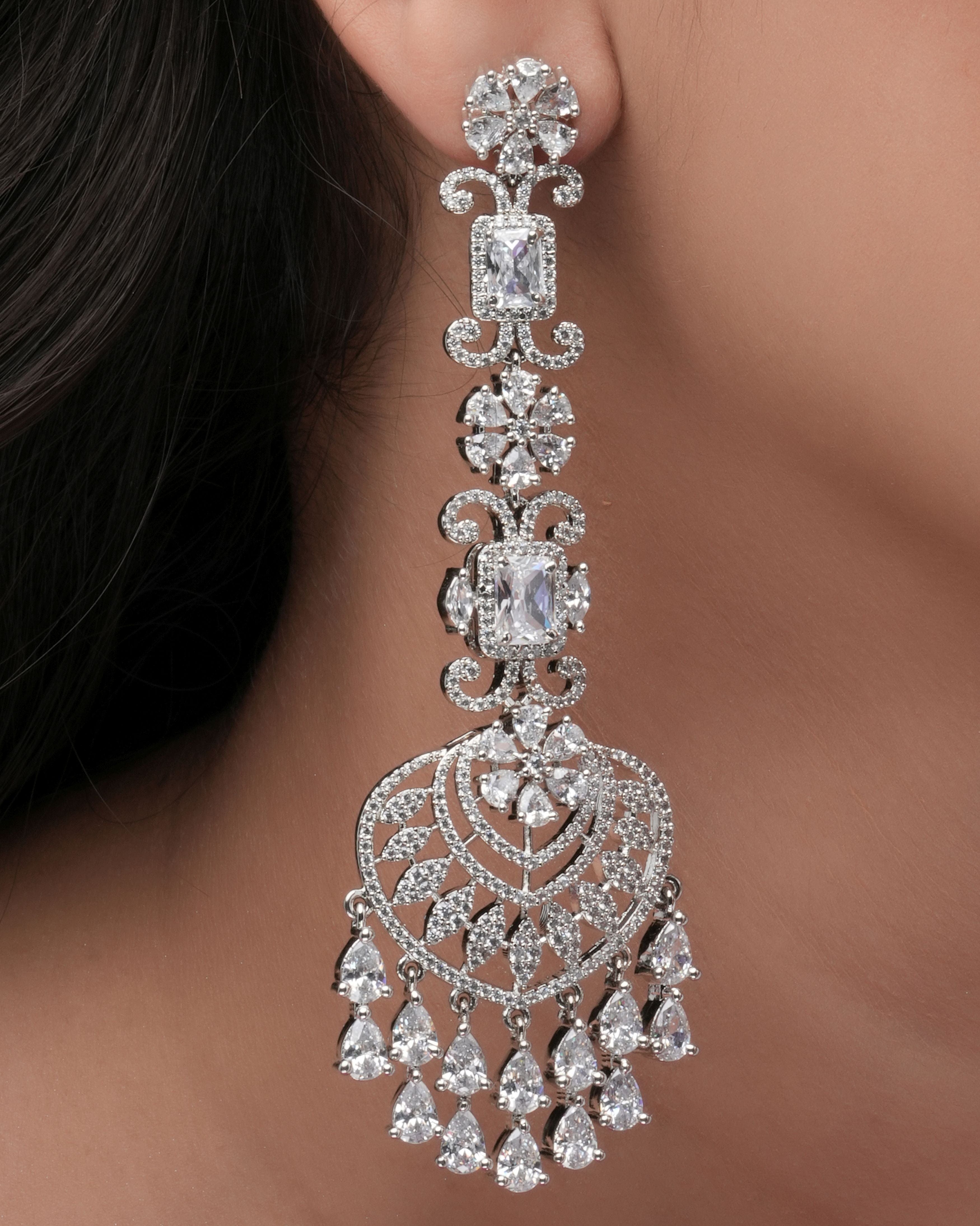 Radiant Fan Drop Earrings