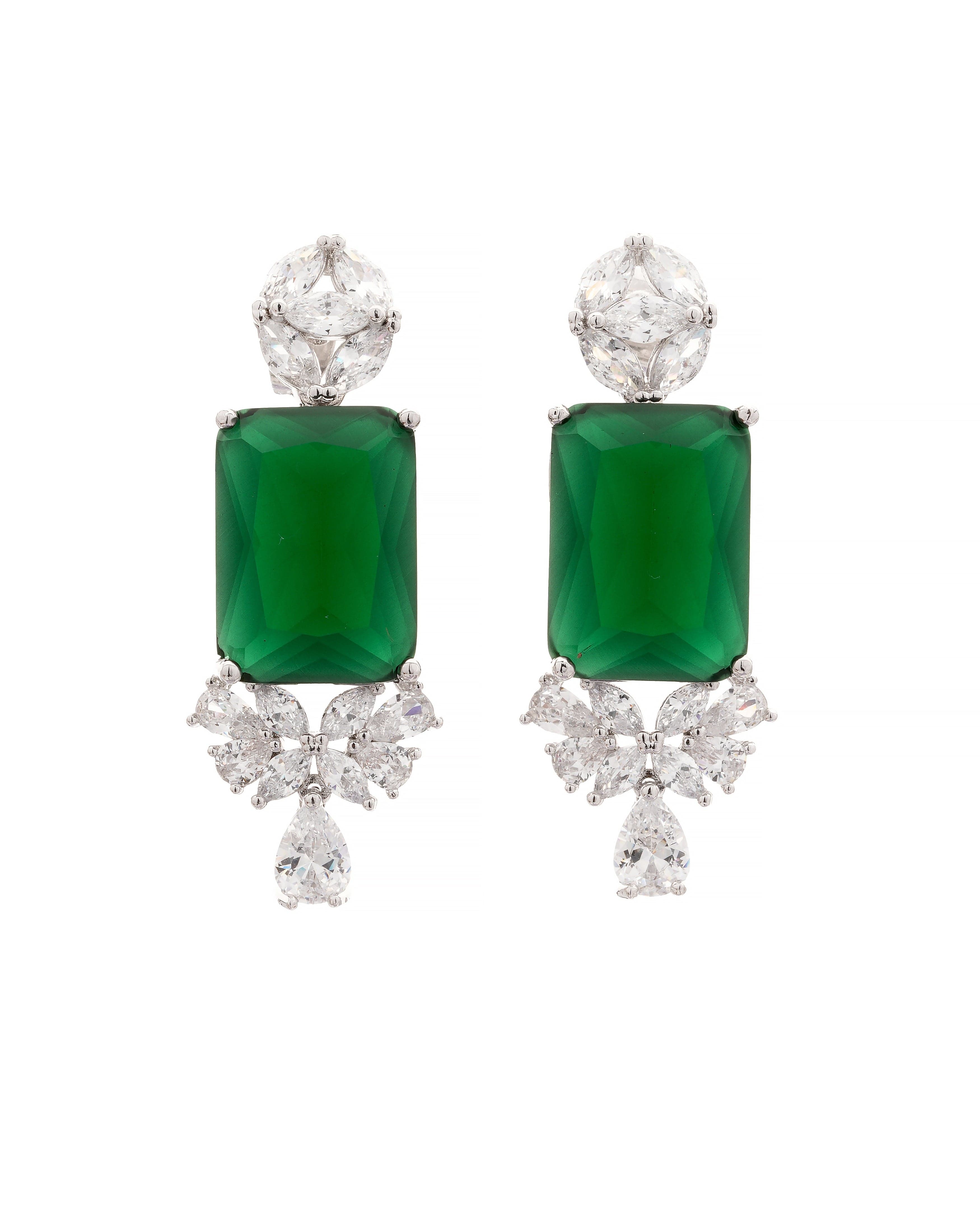 Blossom CZ Necklace & Earring Set