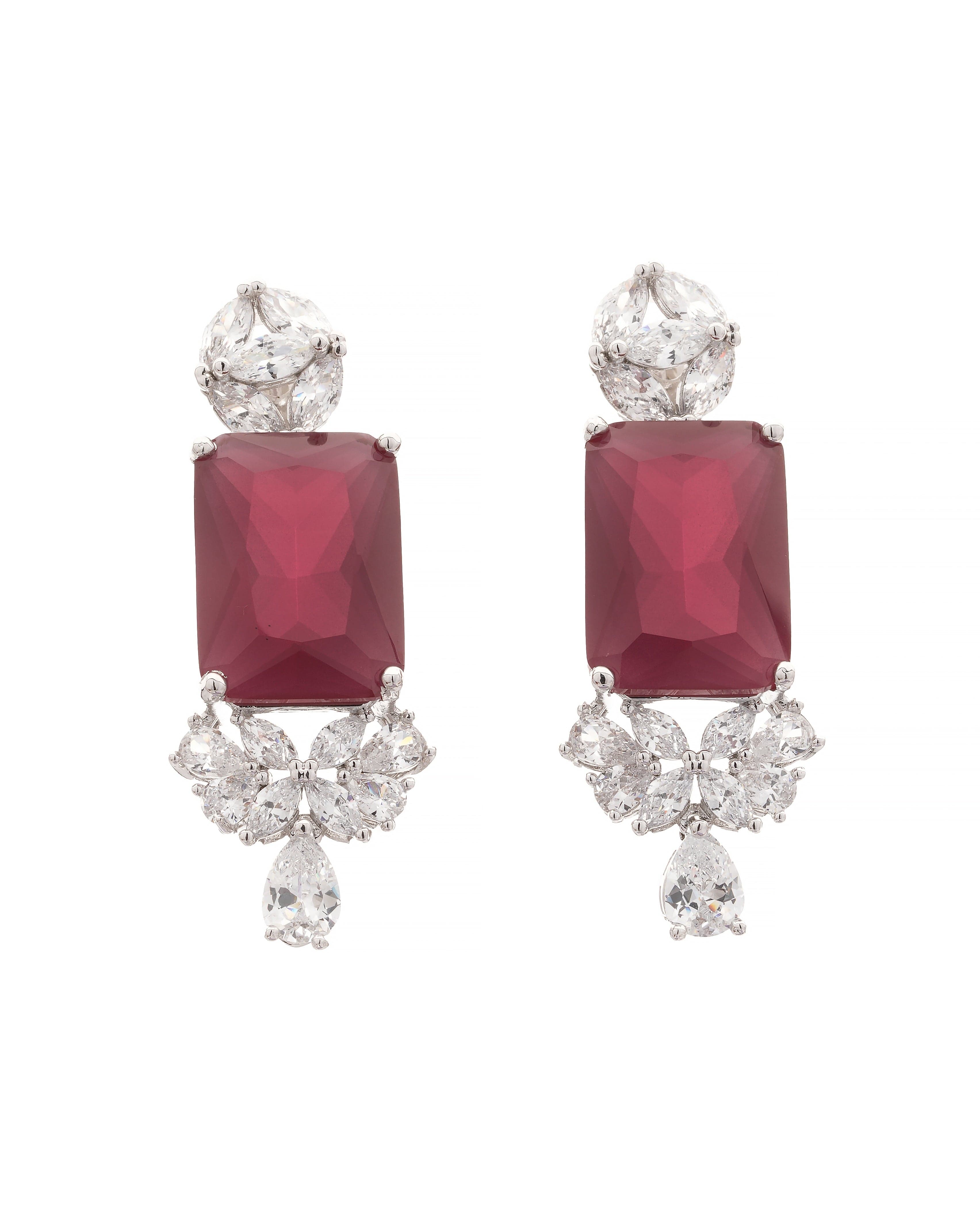 Blossom CZ Necklace & Earring Set