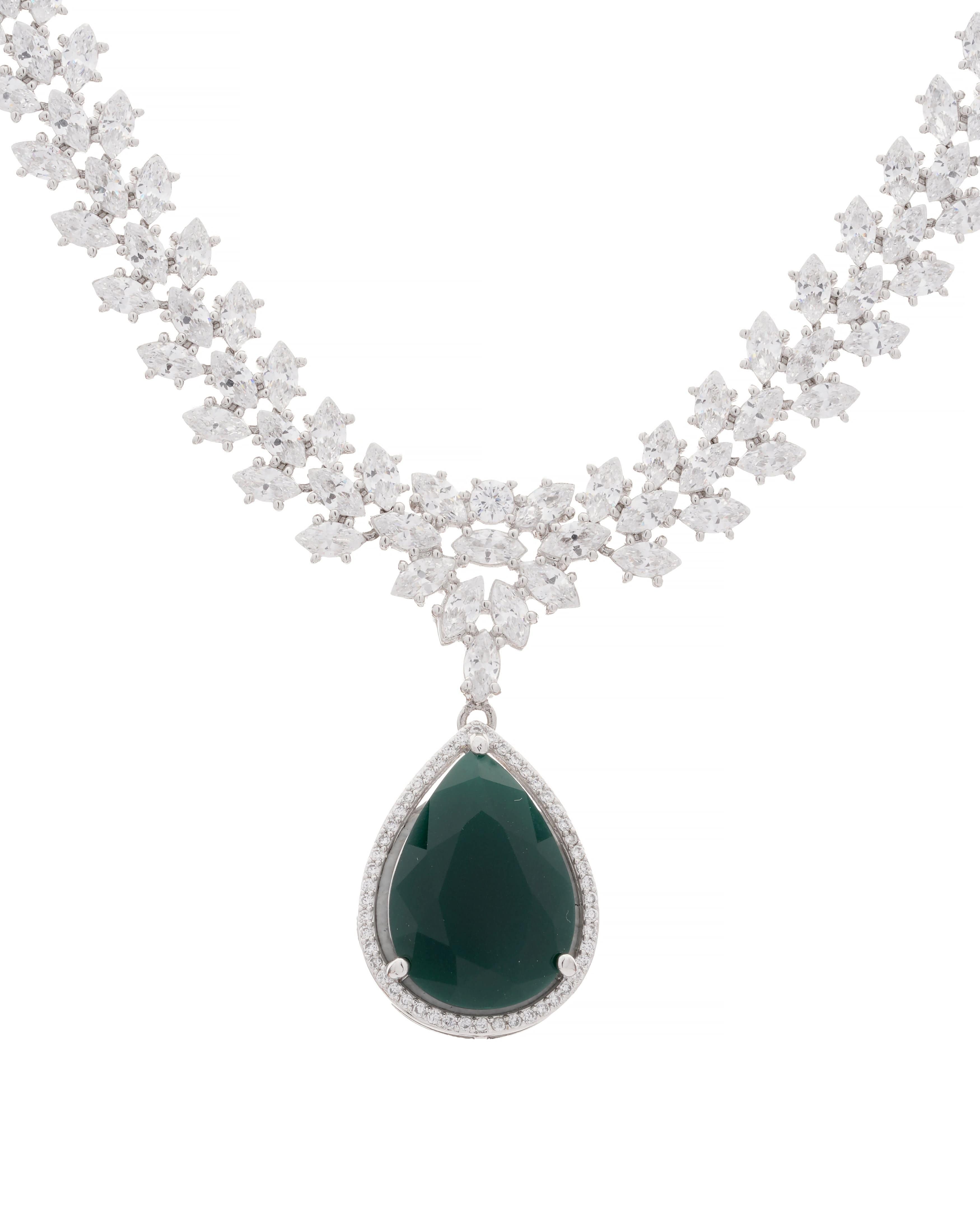 Teardrop Elegance Necklace & Earring Set