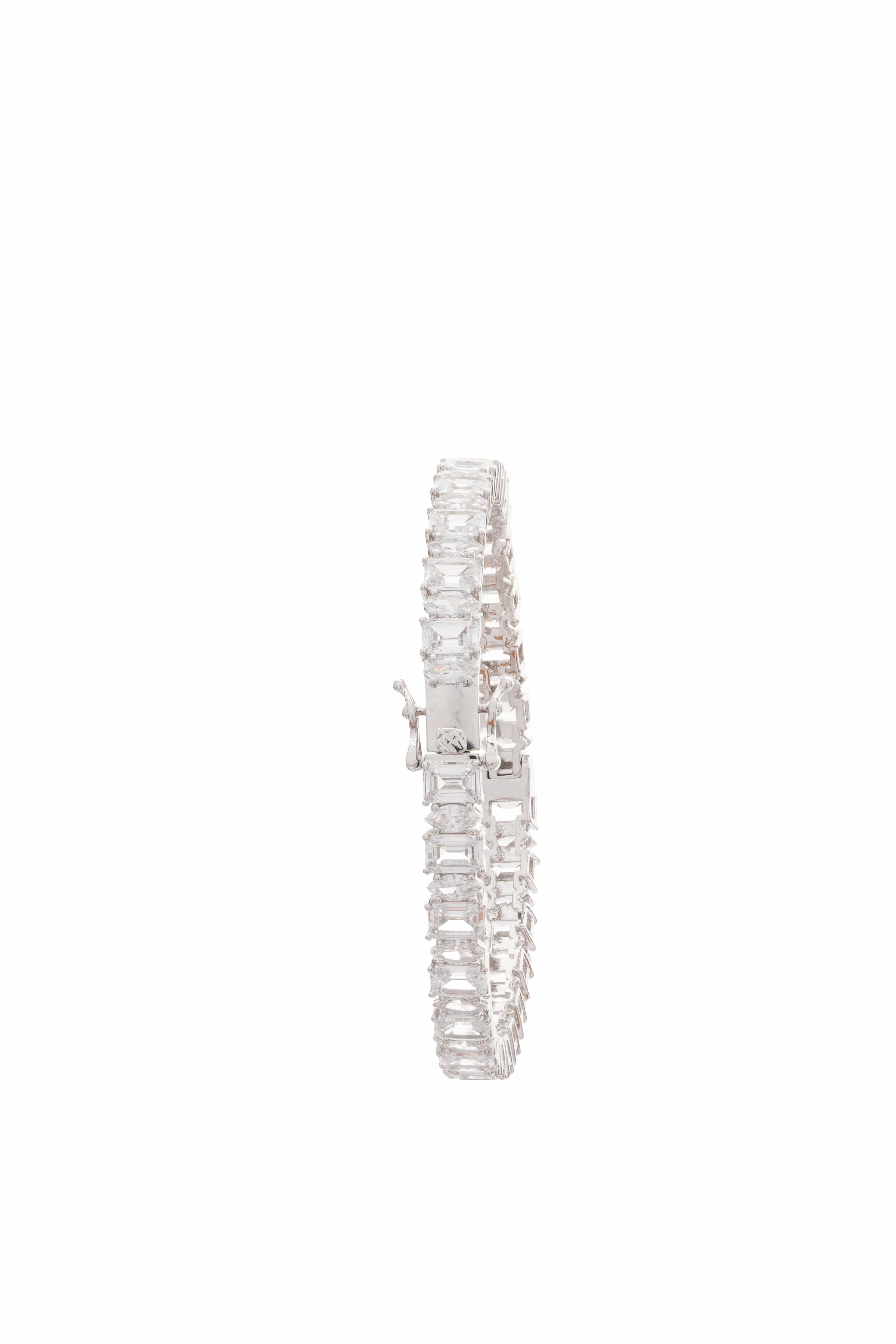Dual Scale Square Link Hinged Bangle Set