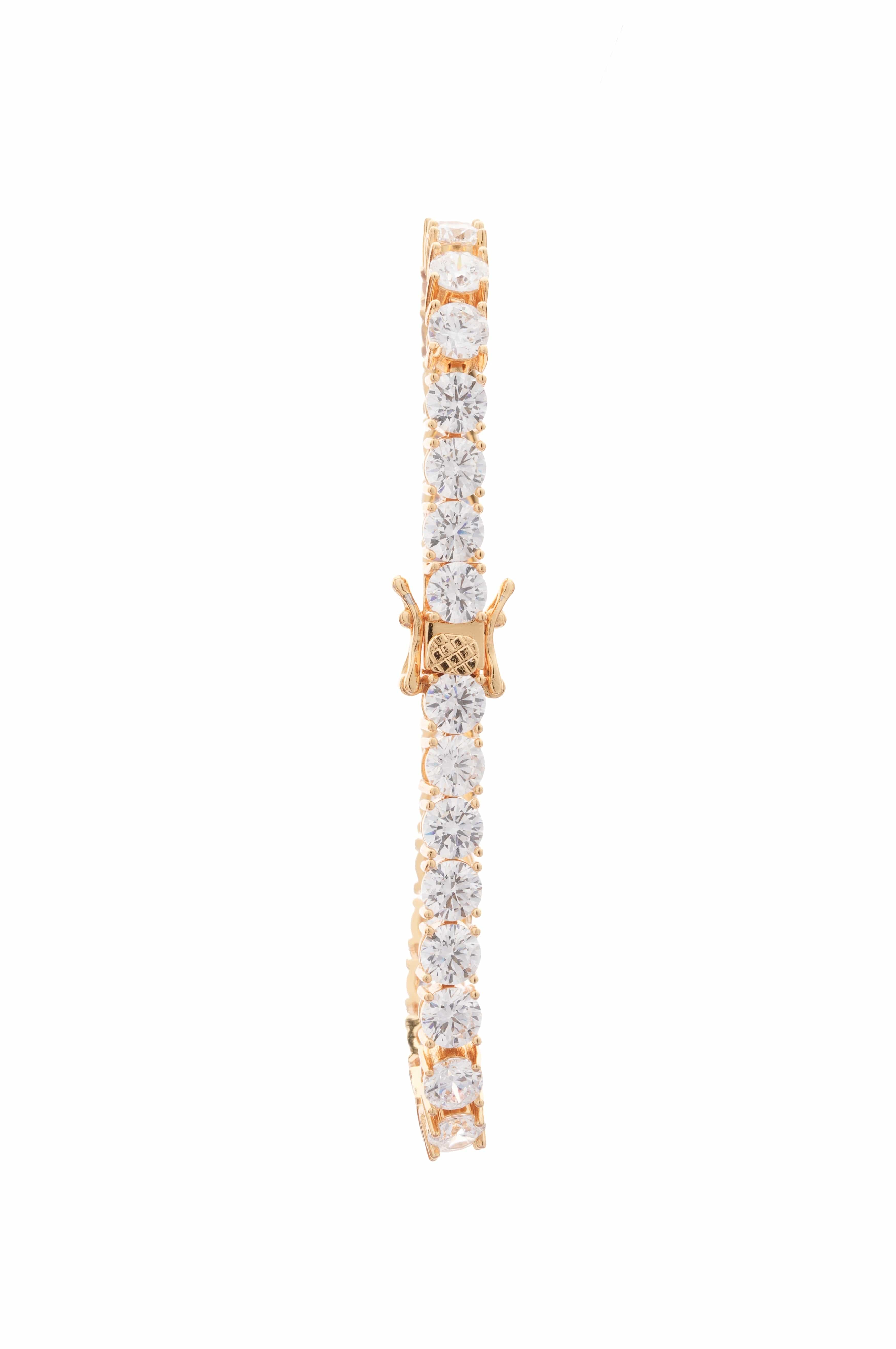Golden Radiance Tennis Bracelet