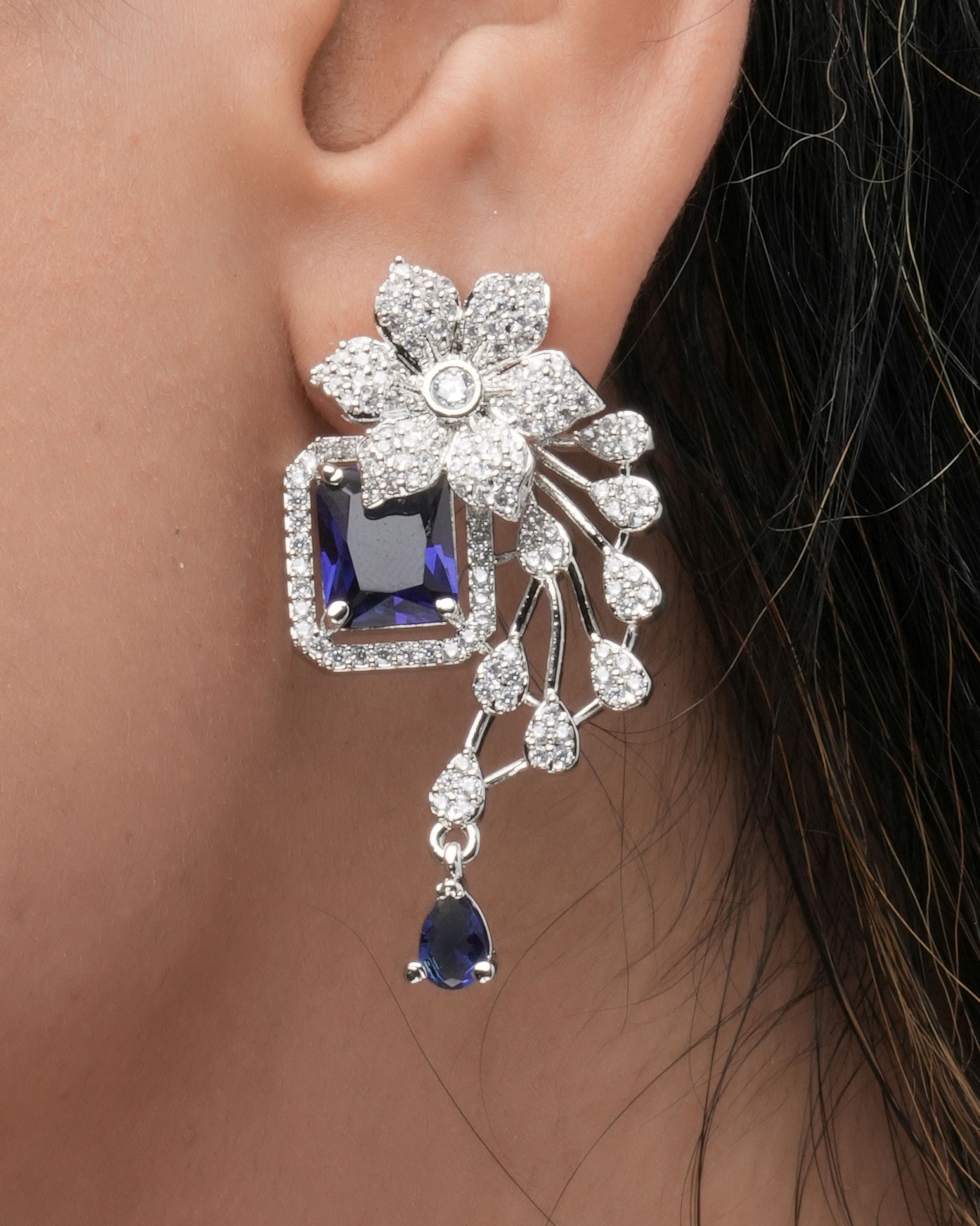 Celestial Bloom Pendant & Earring Set