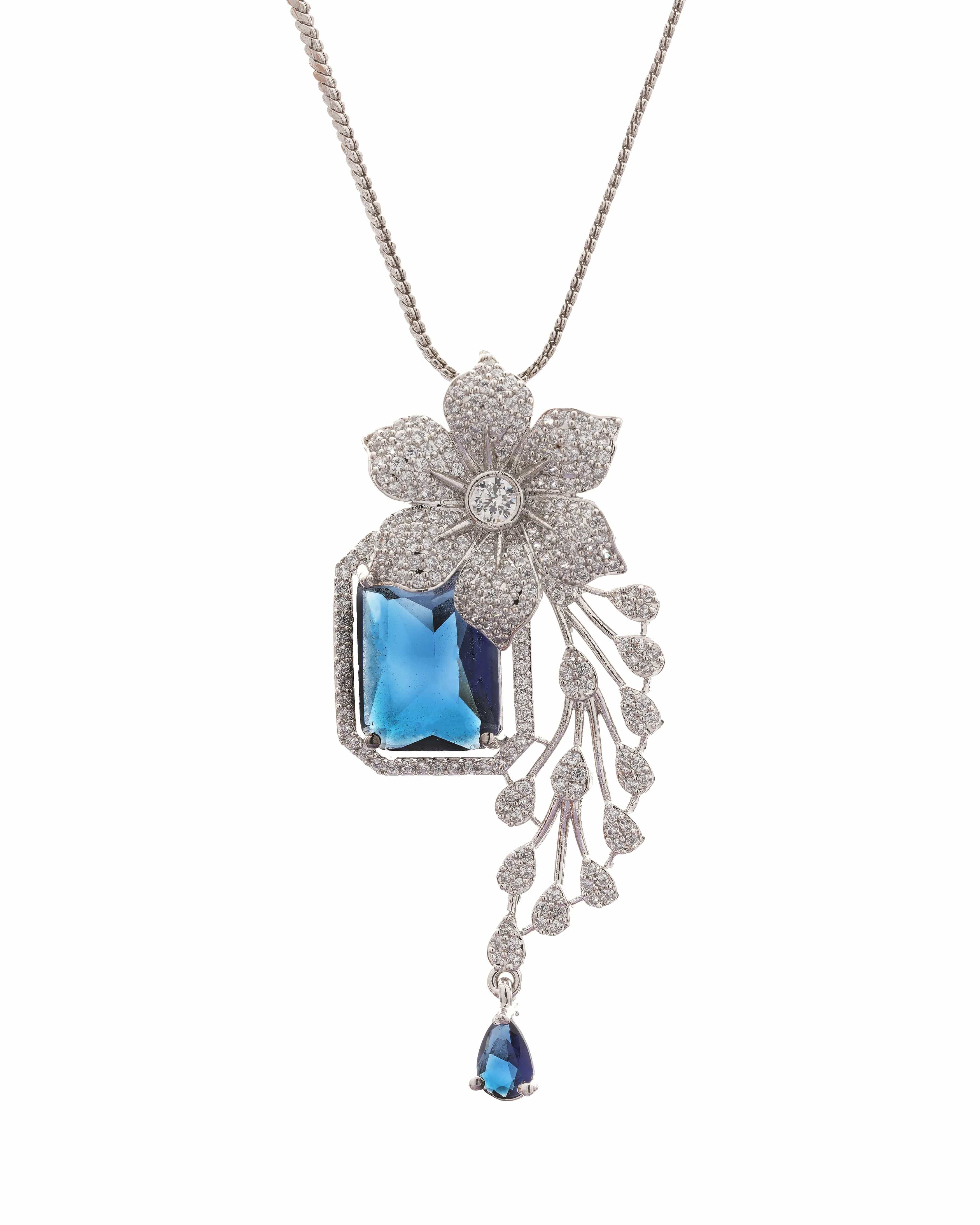 Celestial Bloom Pendant & Earring Set