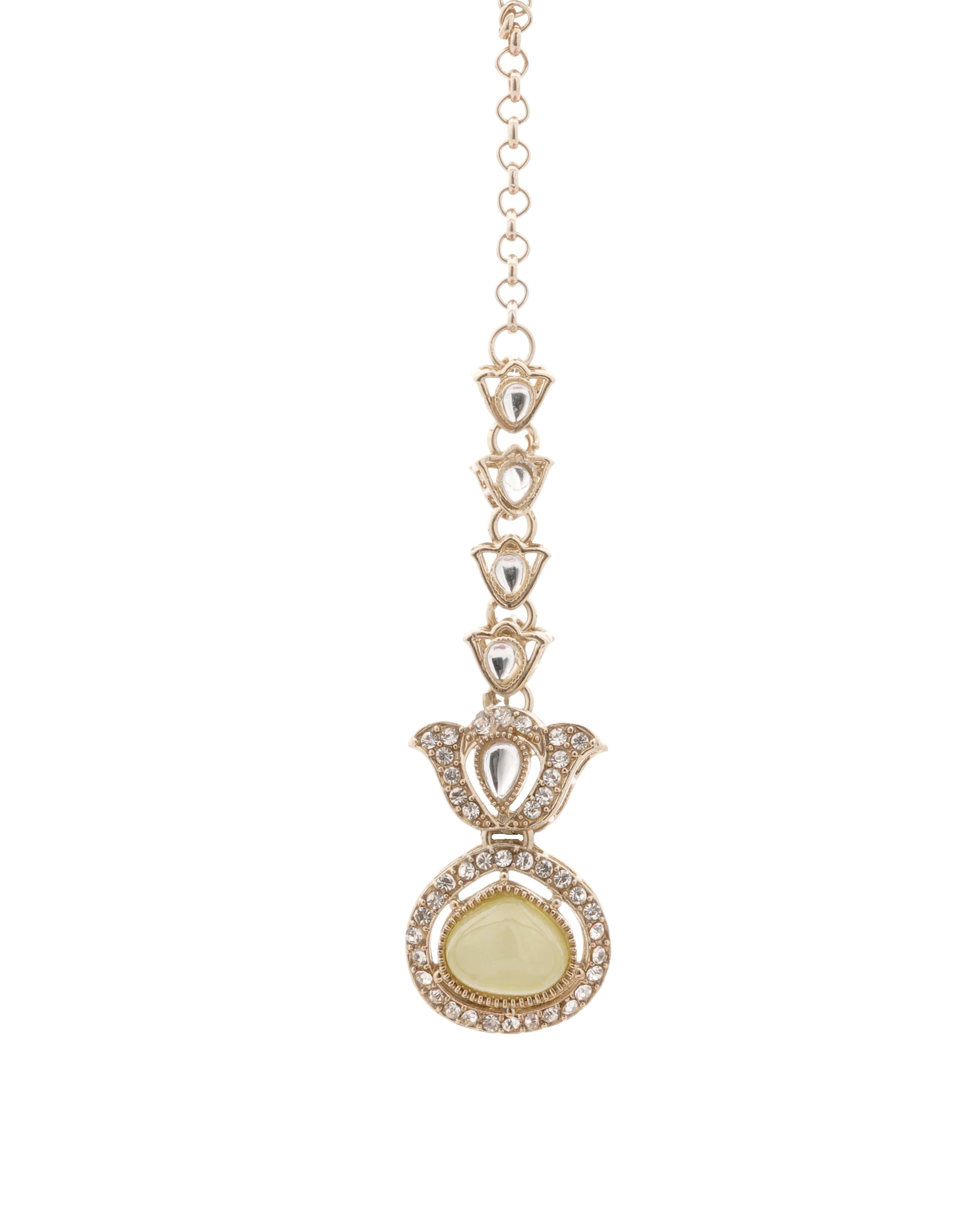 Lemon Glow – Yellow Zedex & CZ Choker Necklace