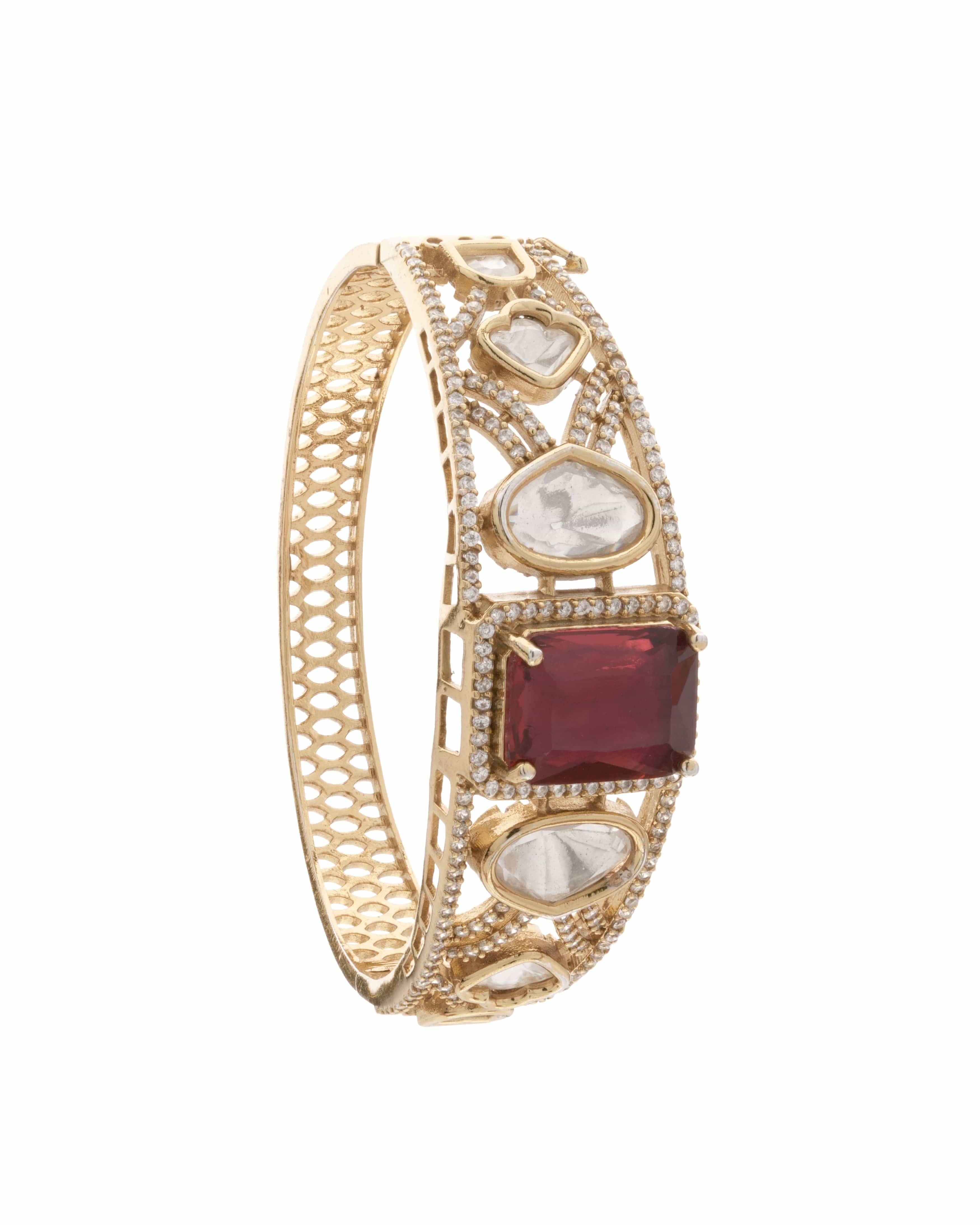 Crimson Radiance Openable Bracelet