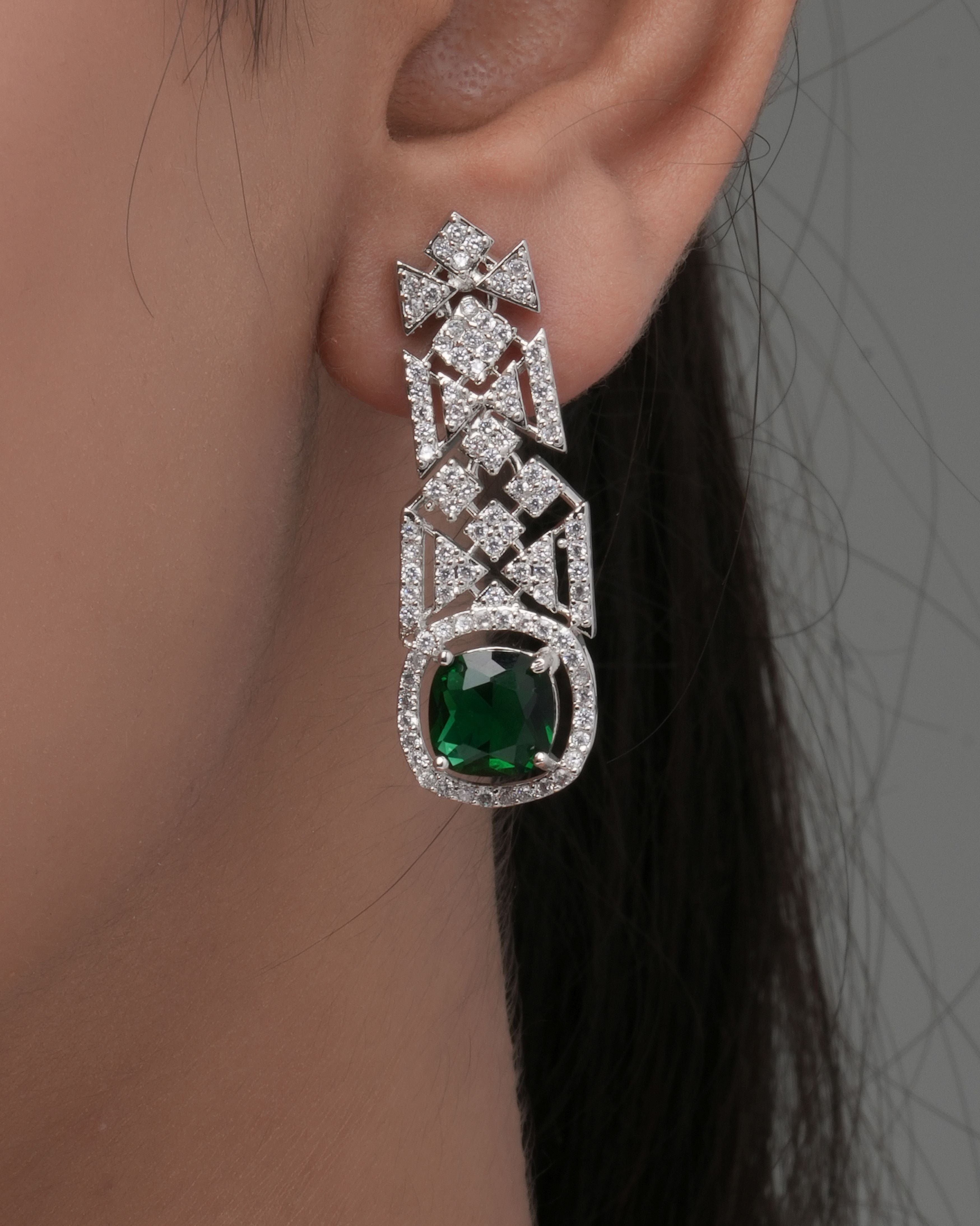 Amethyst Allure CZ Choker & Earring Set
