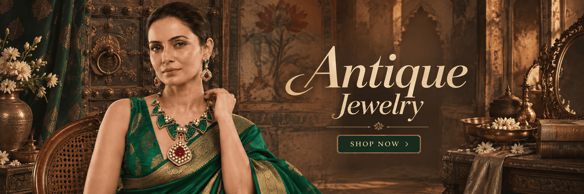Women wearing antique jewelry