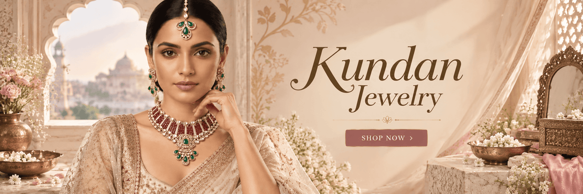 Bridal Wearing Kundan Jewelry