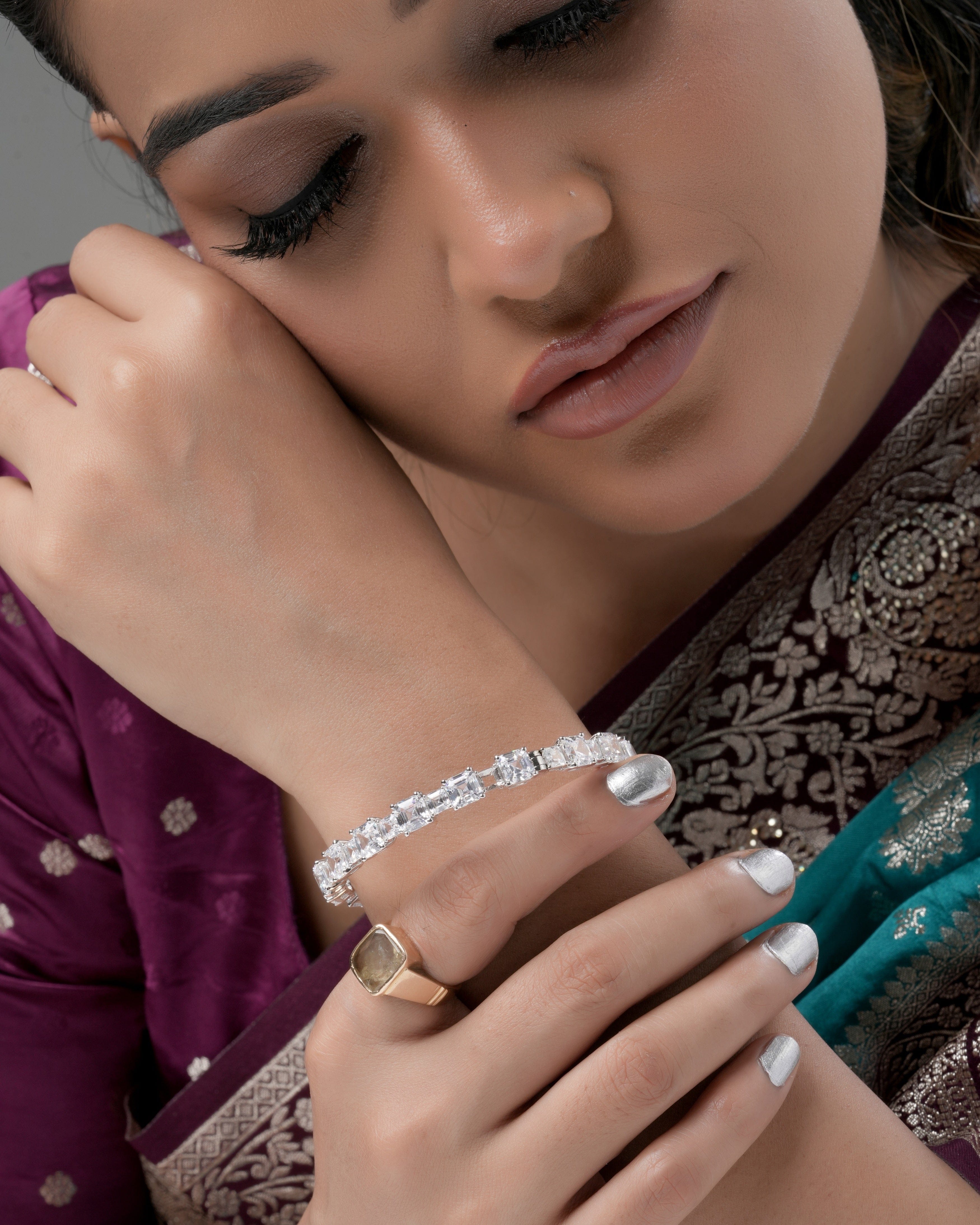 Mataari Bangles Eternal Spark – CZ Swarovski Elegance Bangles