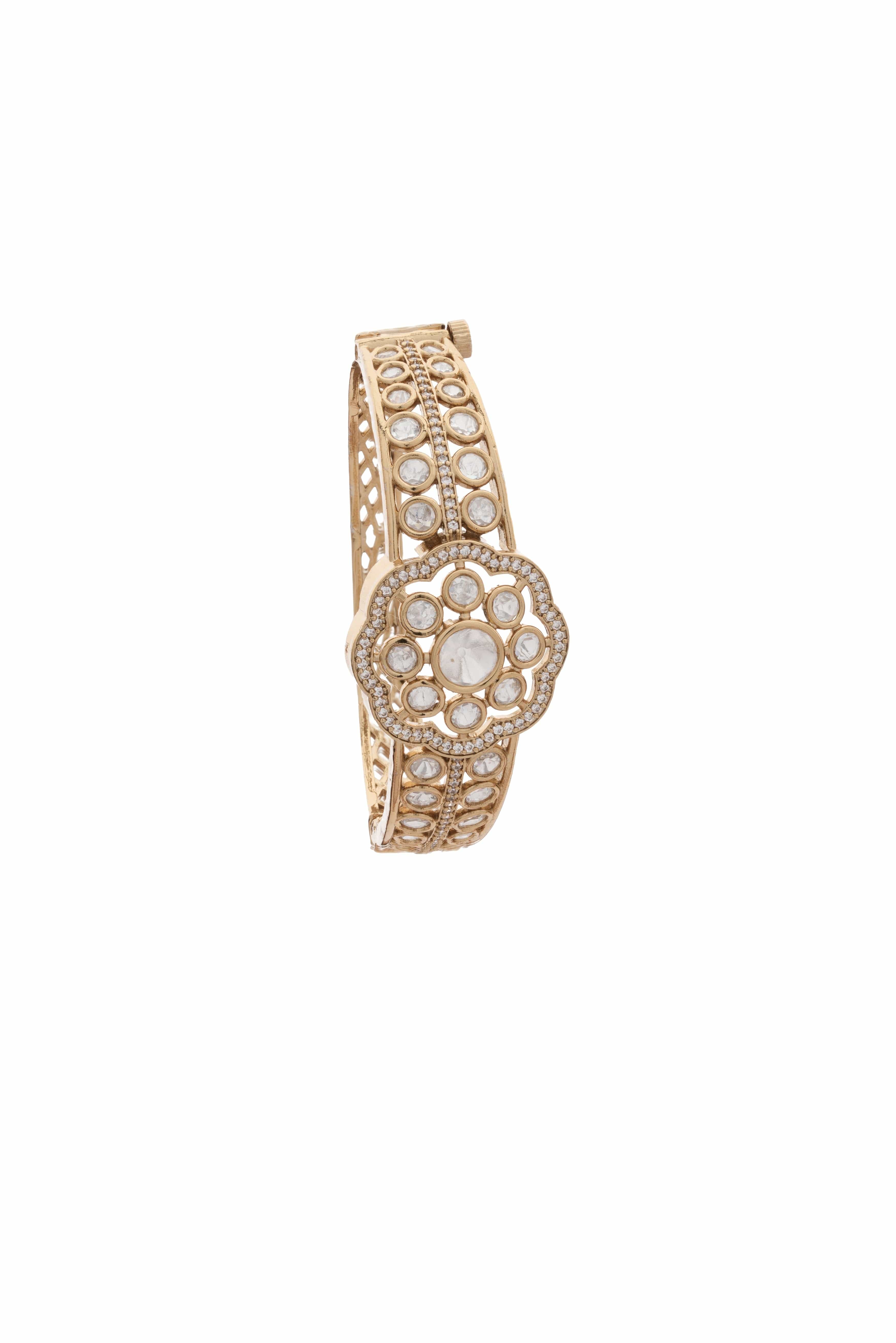 Mataari Bracelet,Bangles Brilliant Crystal Cluster Bracelet