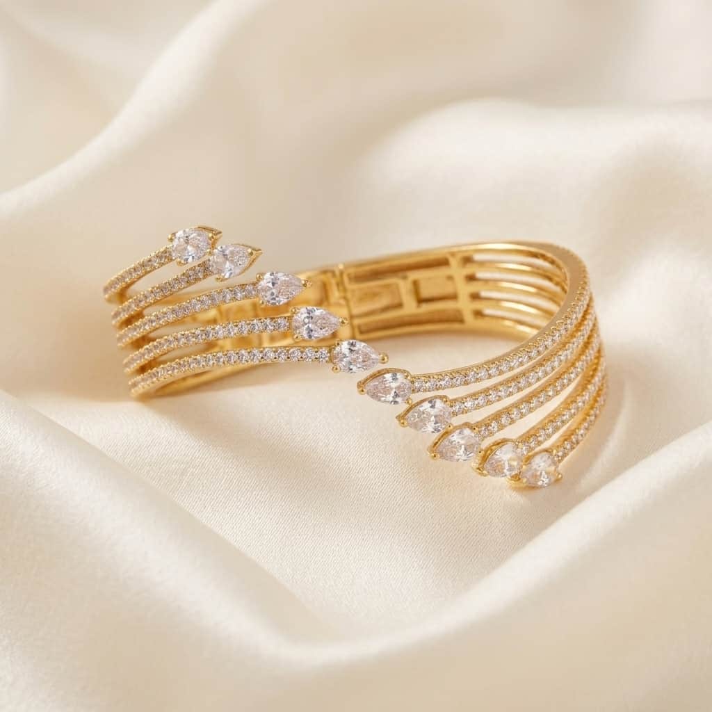 Mataari Bracelet Cubic Zirconia Silver Crystal Birthstone Sister Bracelet Femme