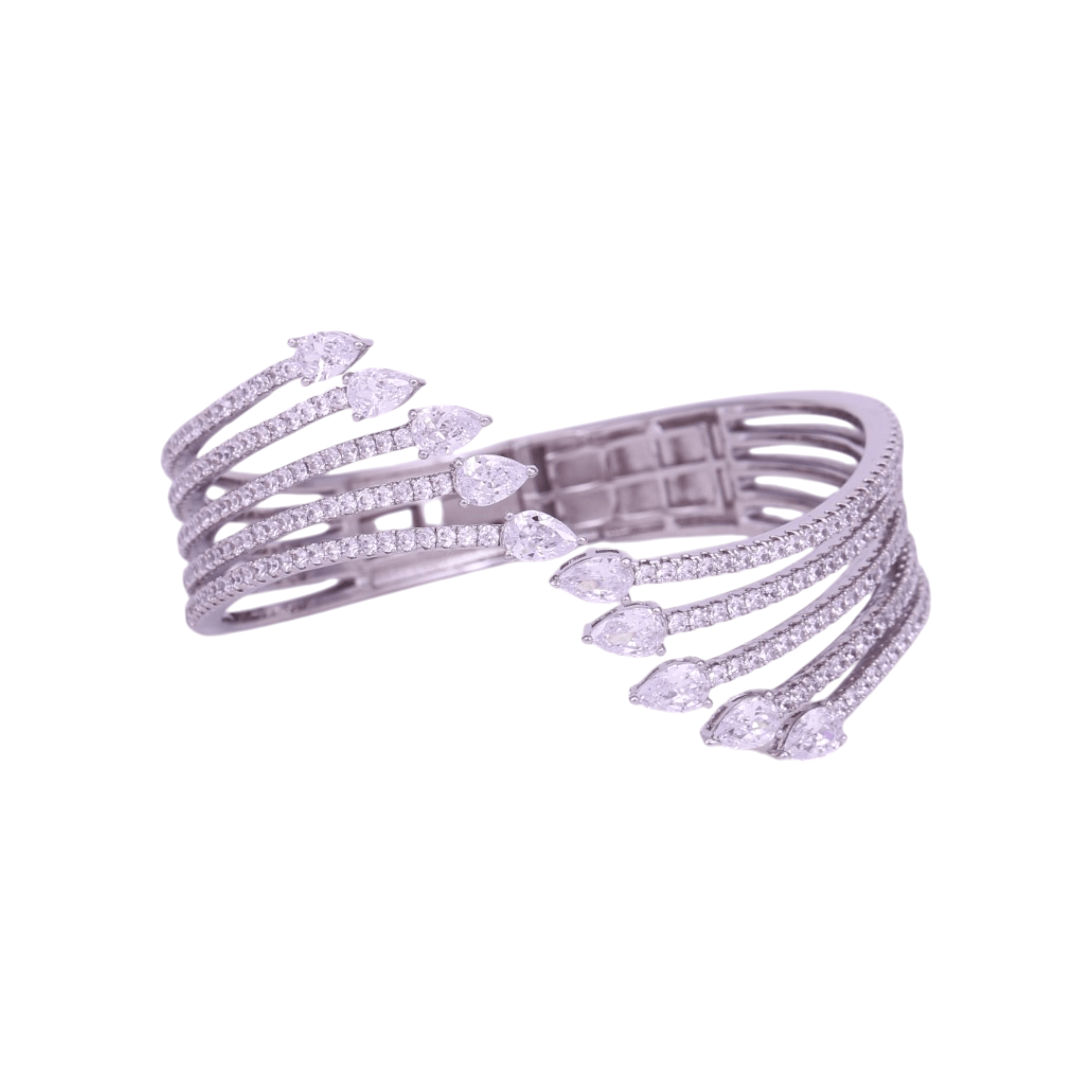 Mataari Bracelet Cubic Zirconia Silver Crystal Birthstone Sister Bracelet Femme