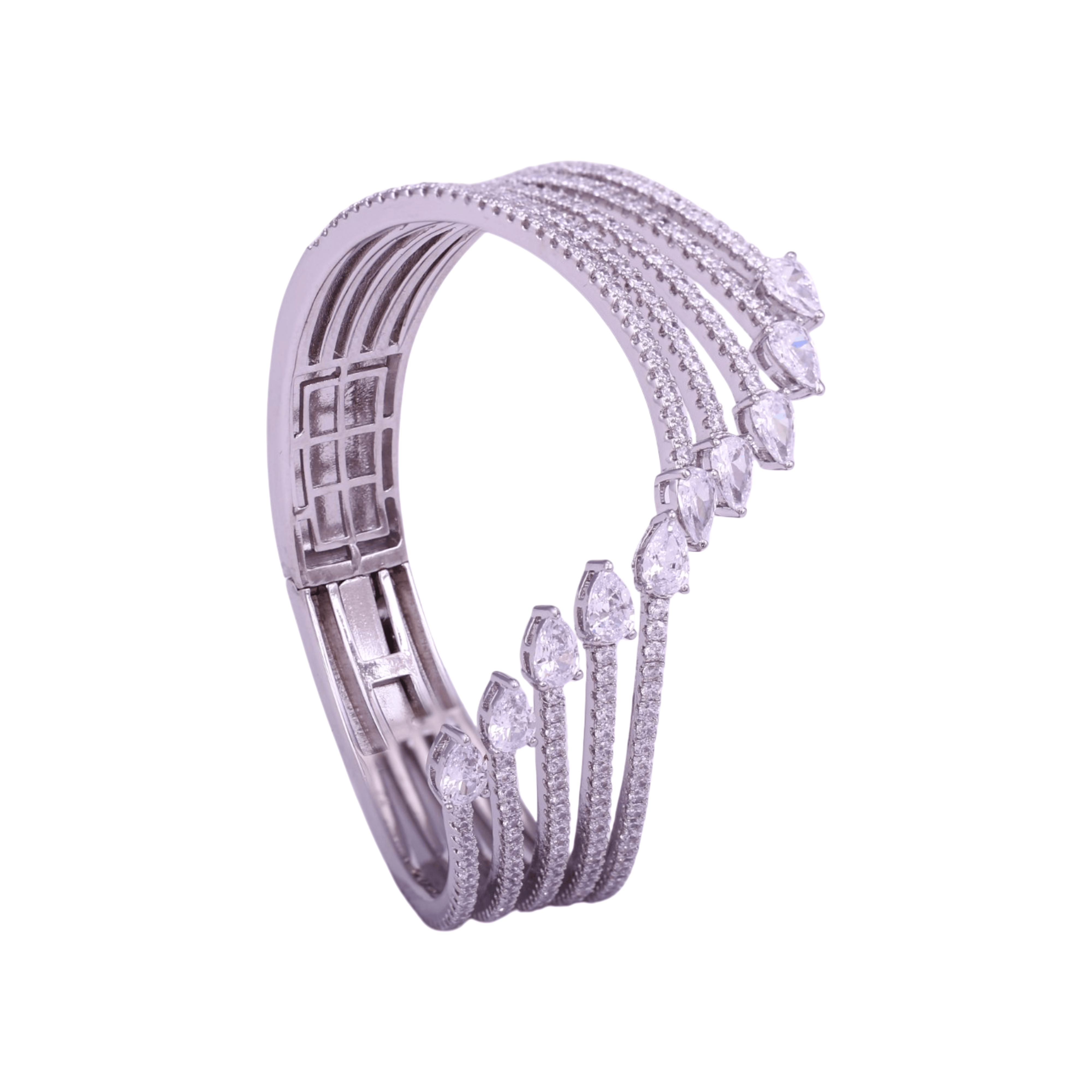 Mataari Bracelet Cubic Zirconia Silver Crystal Birthstone Sister Bracelet Femme