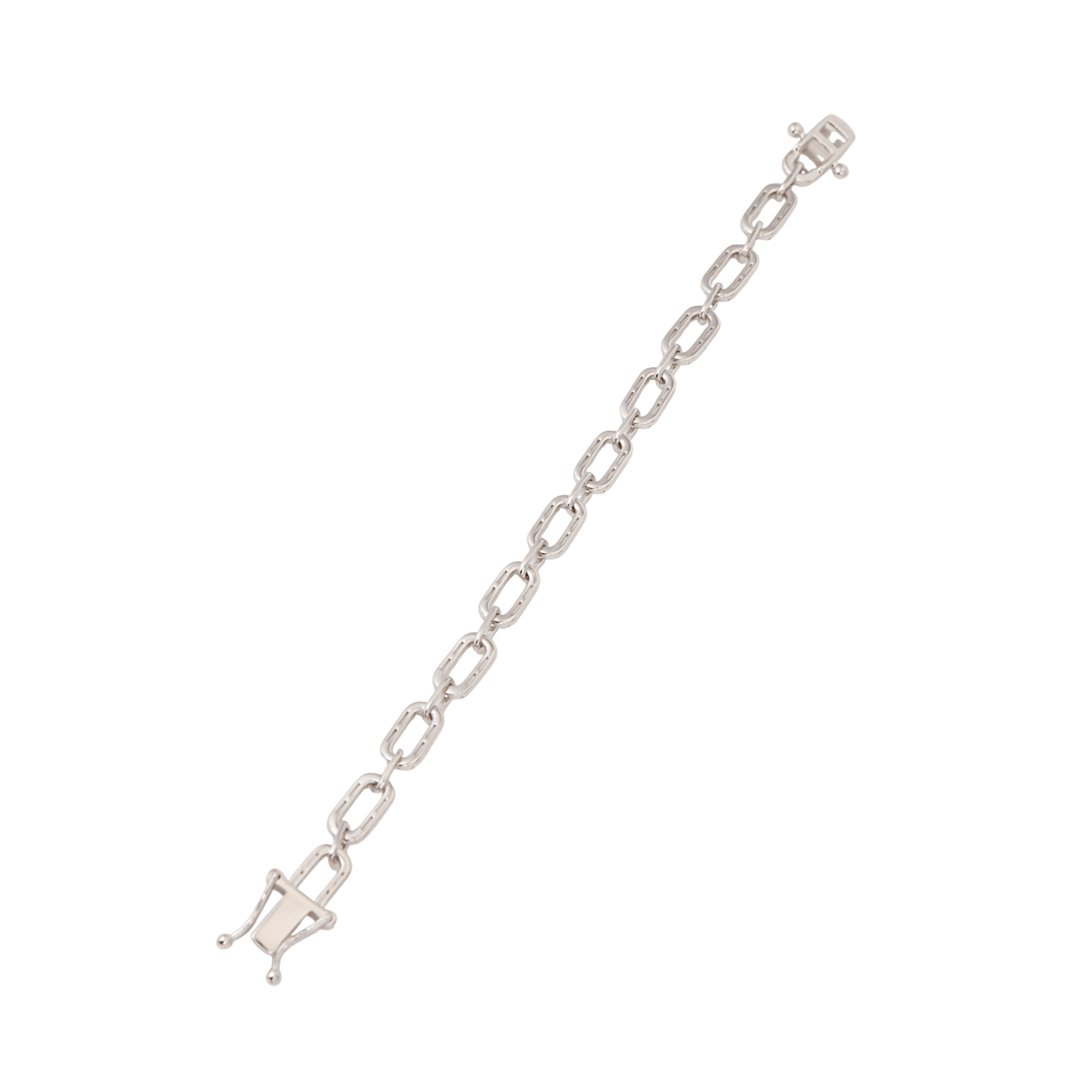 Mataari Bracelet Sterling Silver Link Chain Openable Bracelet