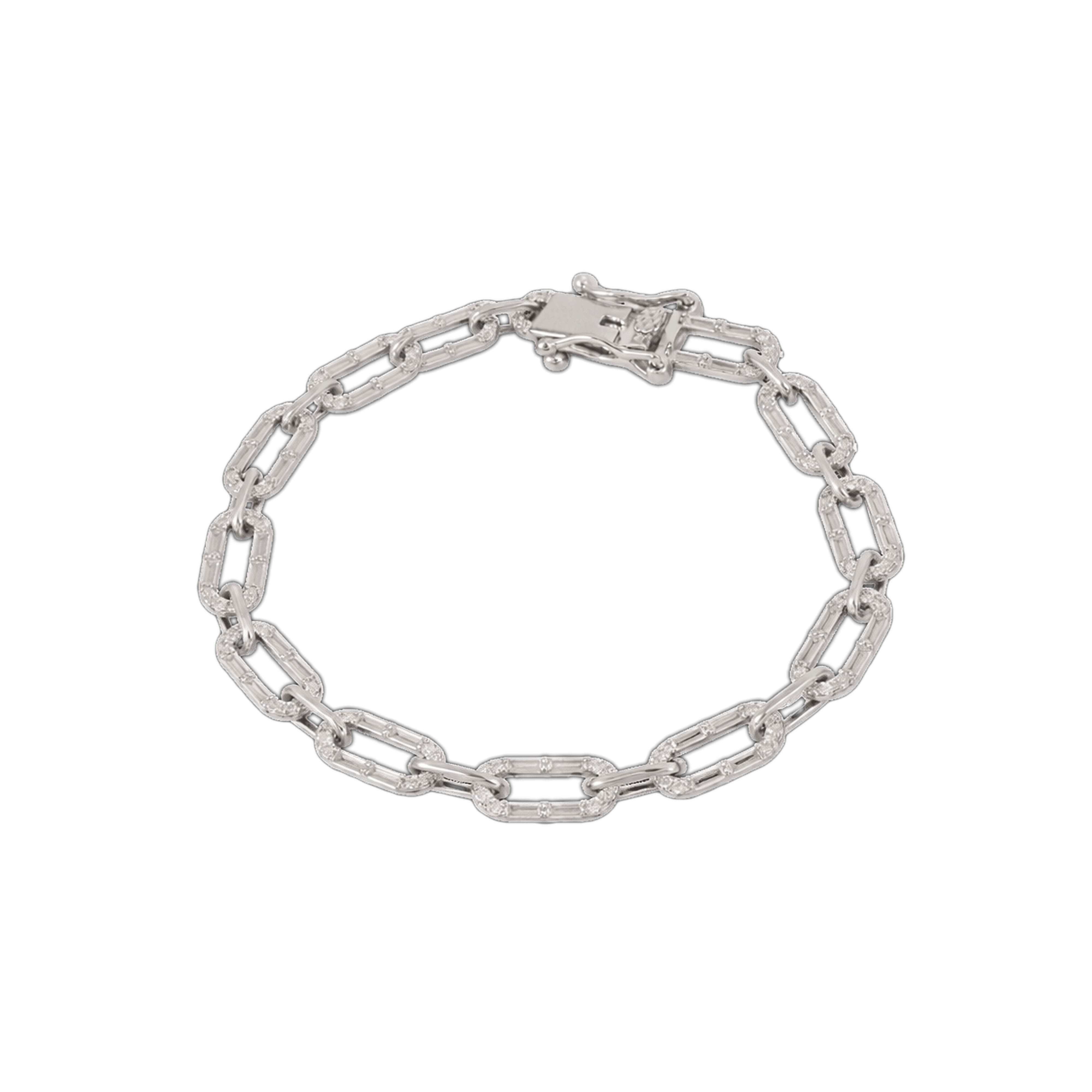 Mataari Bracelet Sterling Silver Link Chain Openable Bracelet