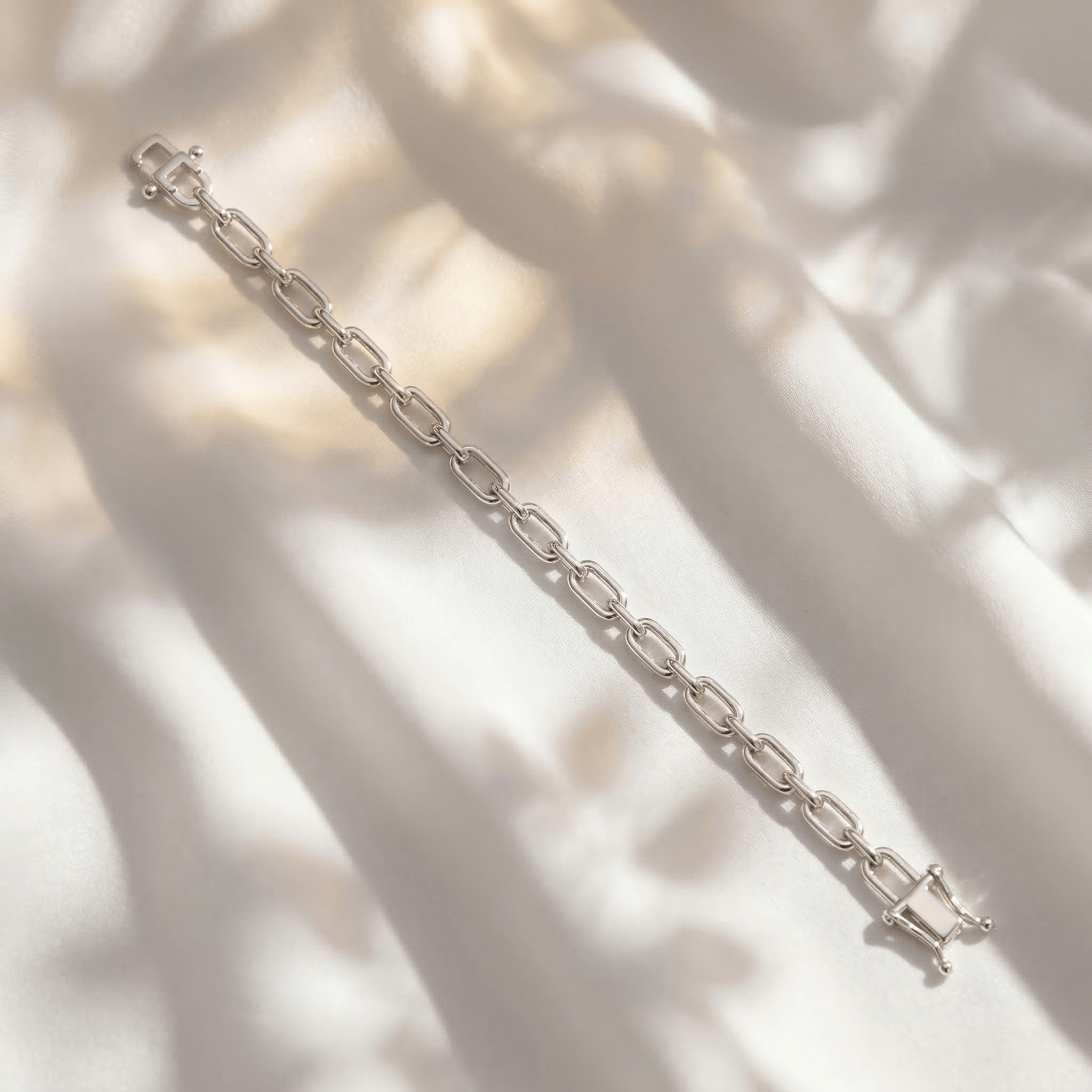 Mataari Bracelet Sterling Silver Link Chain Openable Bracelet
