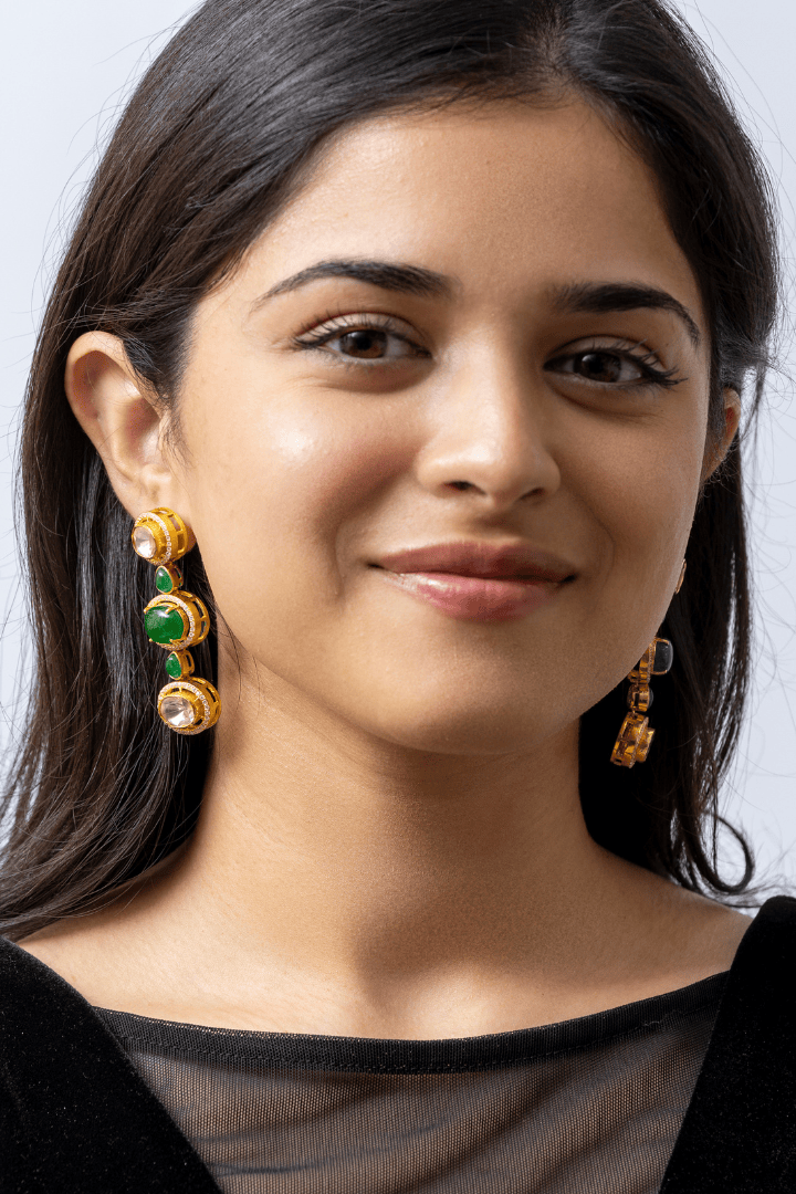 Mataari Earrings Aurelia Kundan Empress Drops