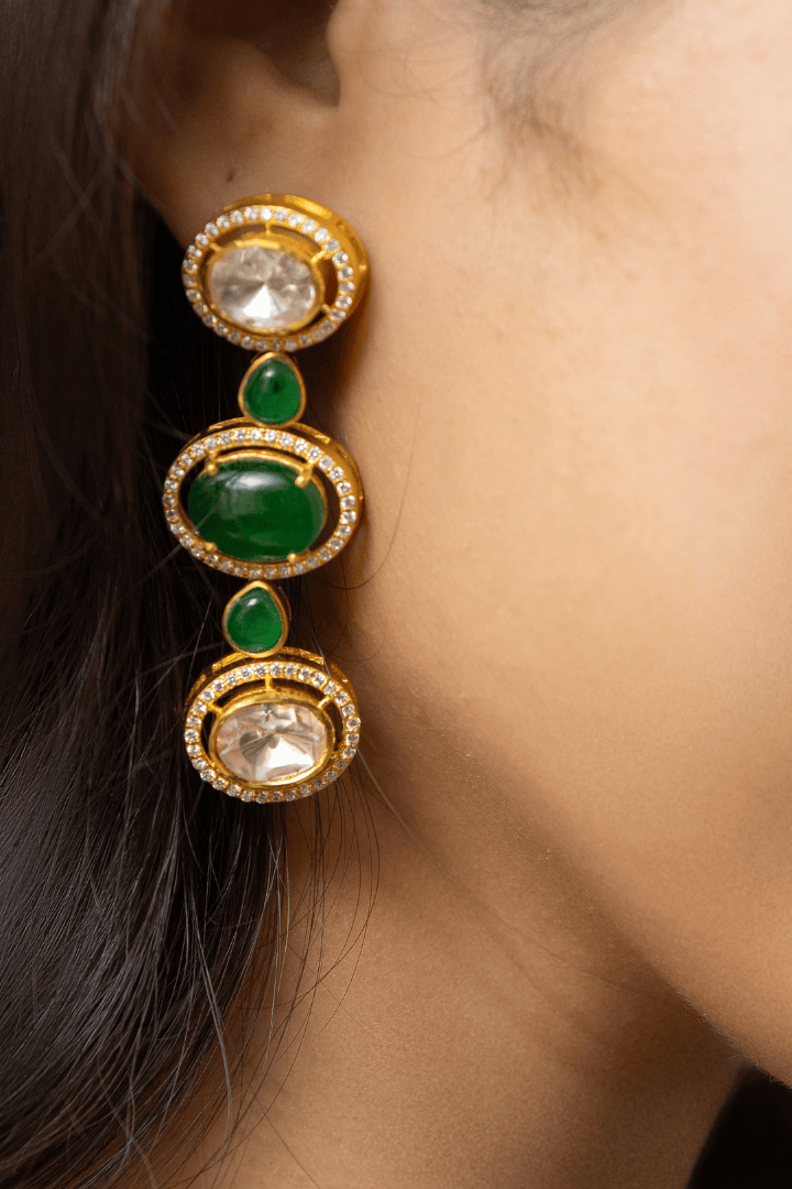 Mataari Earrings Aurelia Kundan Empress Drops
