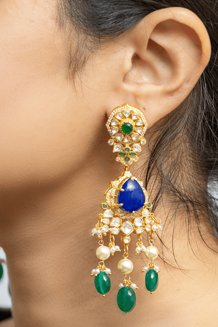 Mataari Earrings Exquisite Heritage Multi-Stone Drop Earrings