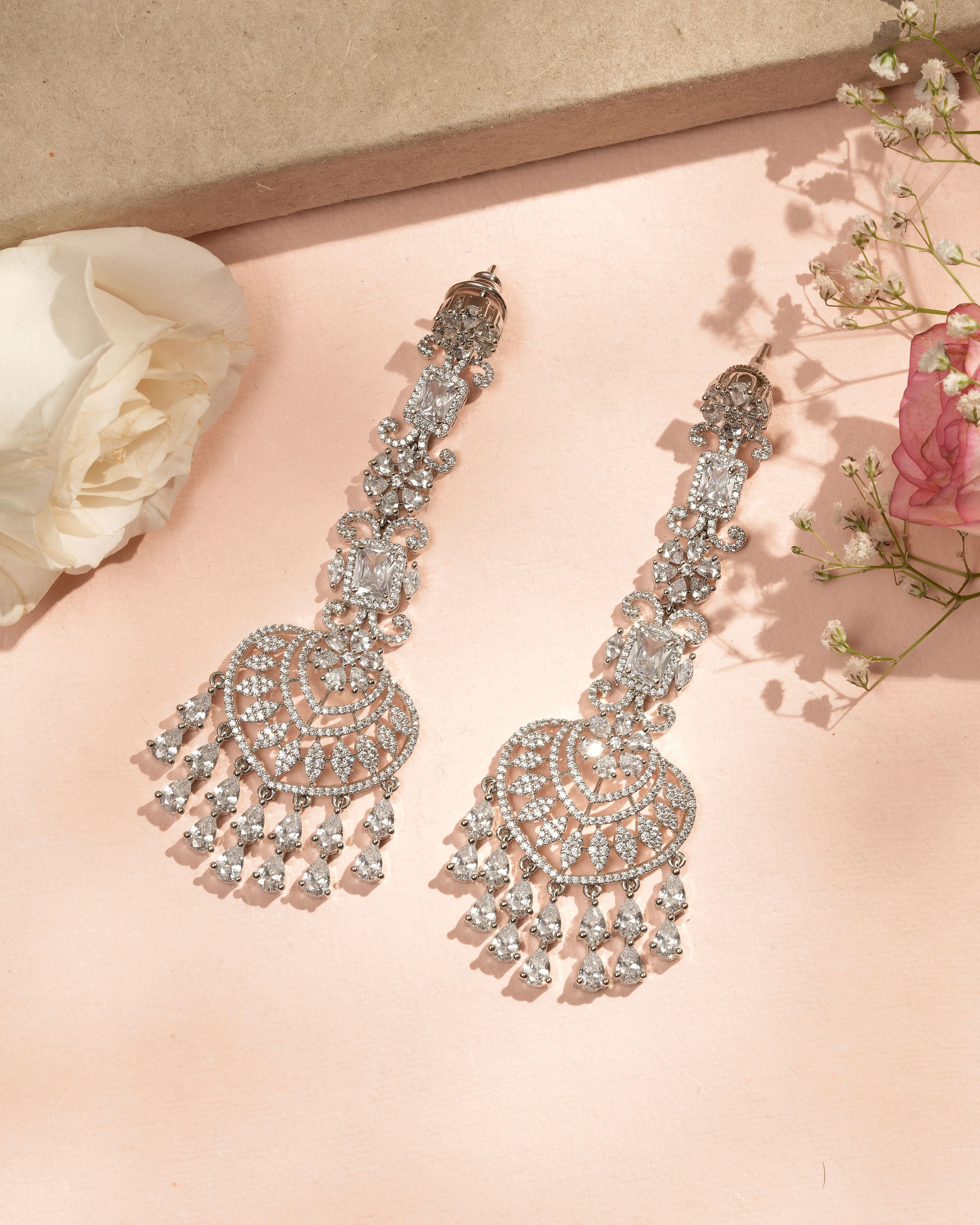 Mataari Earrings Radiant Fan Drop Earrings
