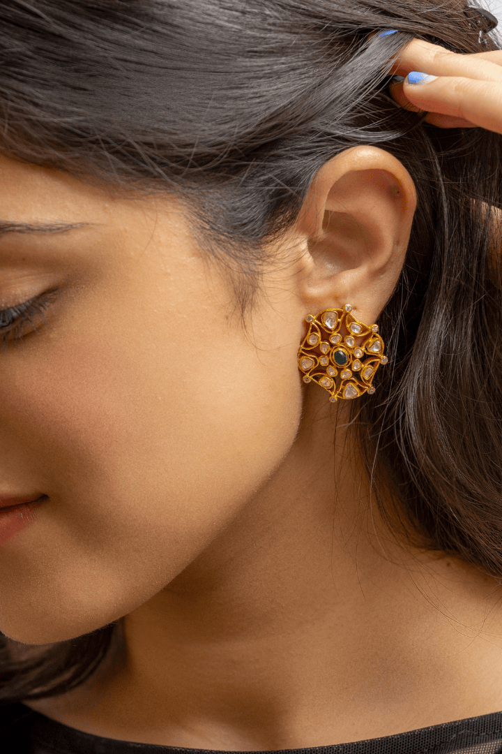 Mataari Earrings The Emerald Mandala Studs