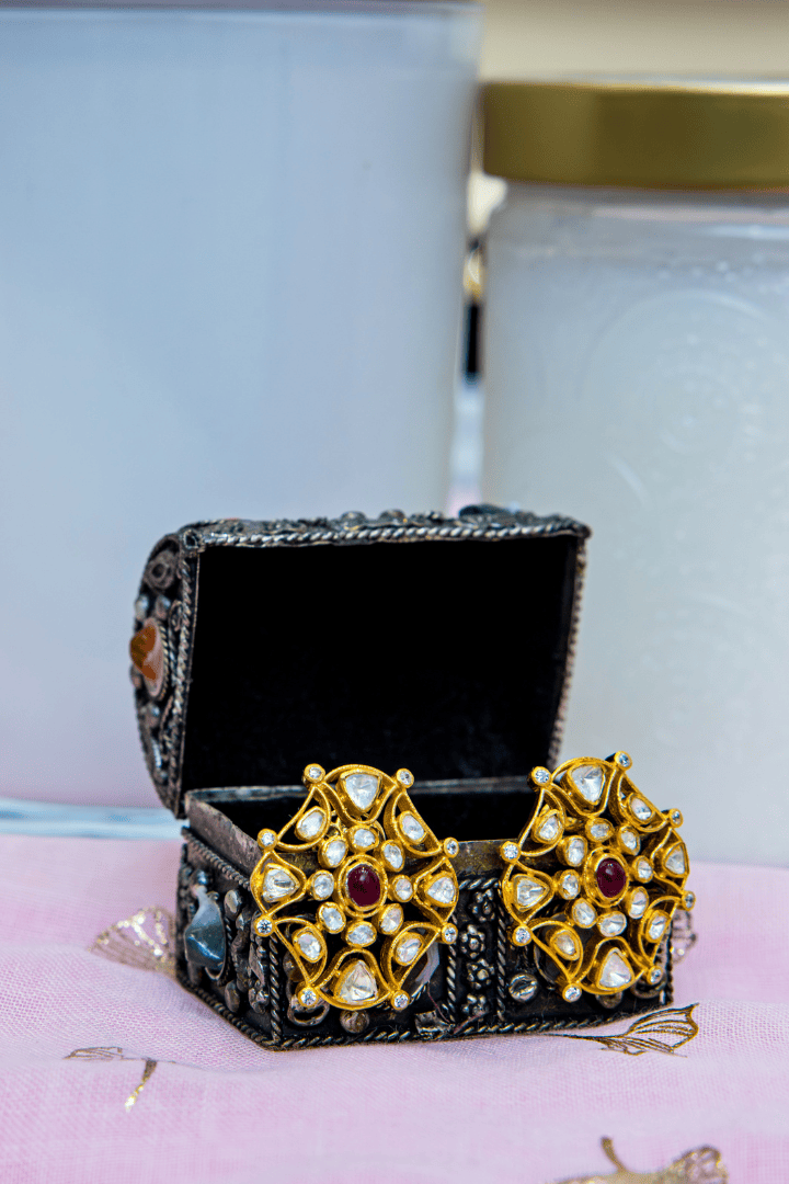 Mataari Earrings The Emerald Mandala Studs