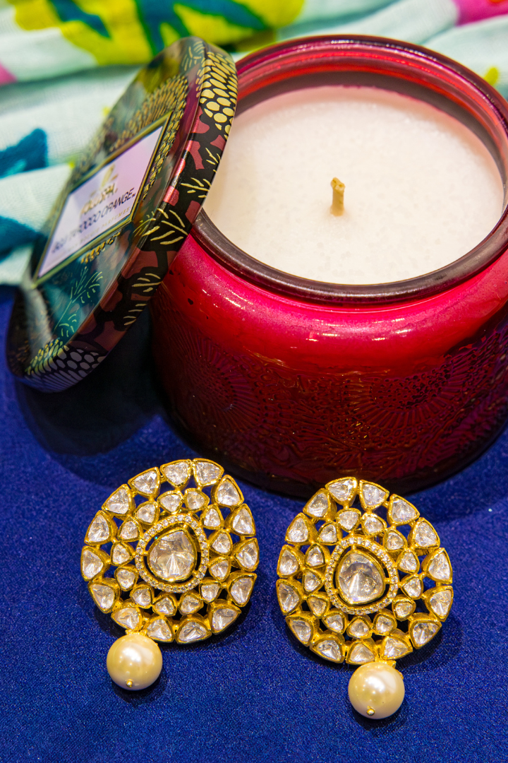 Mataari Earrings The Royal Ruby Cluster Studs