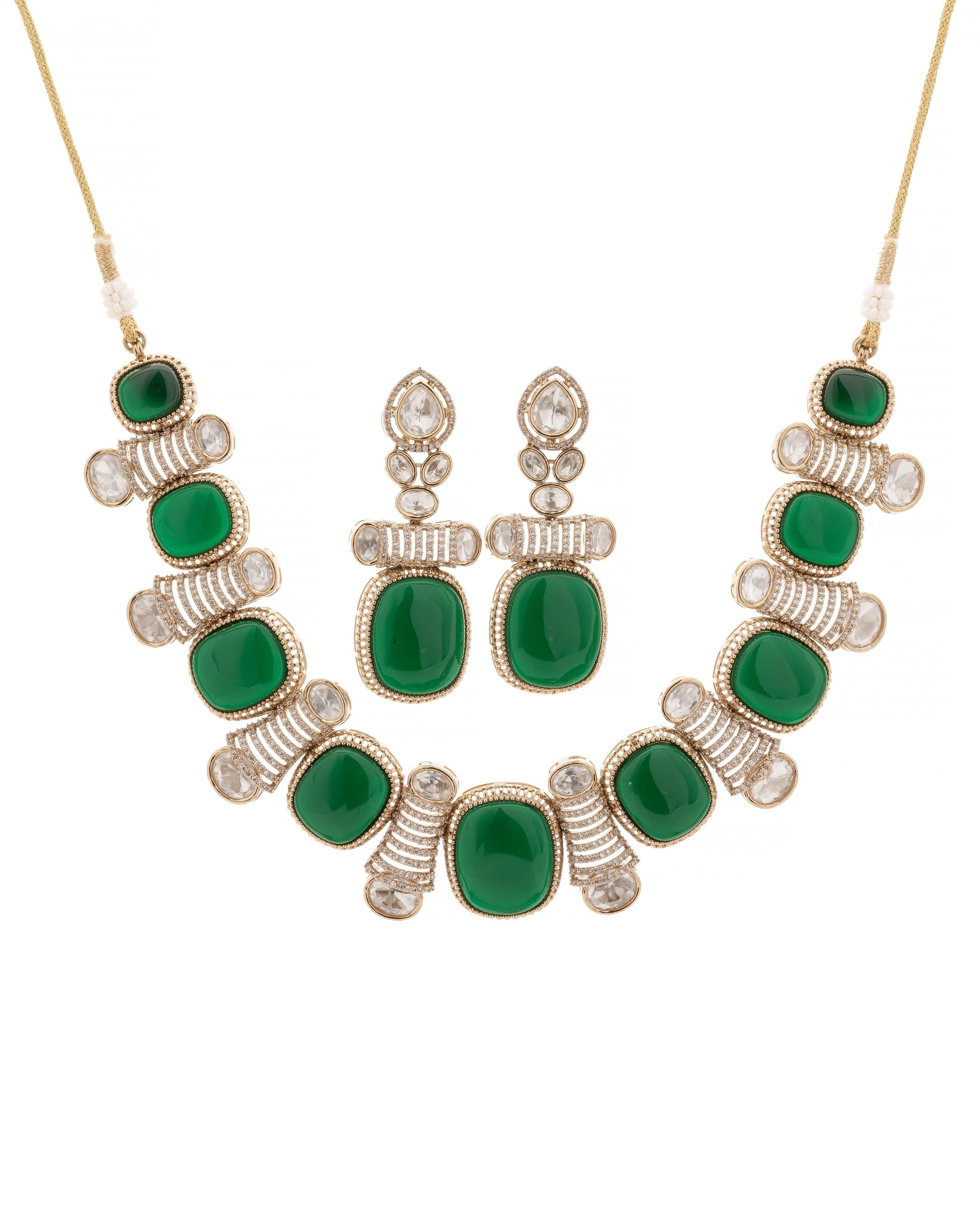 Mataari Snow Queen – White Stone & CZ Statement Choker Necklace