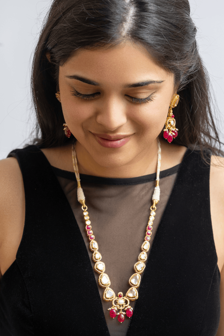 Mataari Necklace Aarohi Ruby Empress Ensemble