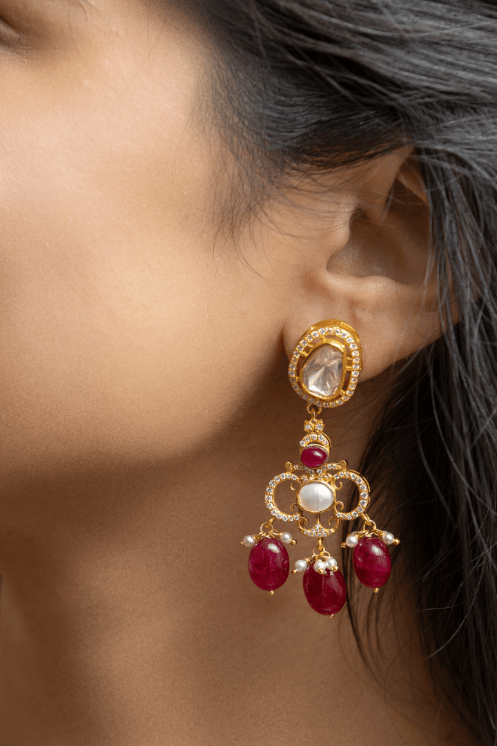 Mataari Necklace Aarohi Ruby Empress Ensemble