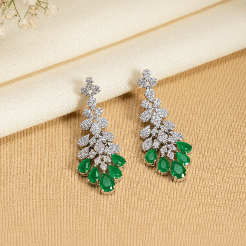 Mataari Necklace Red Royale Crystal Necklace & Earring Set | CZ | Indian Jewelry | Mataari