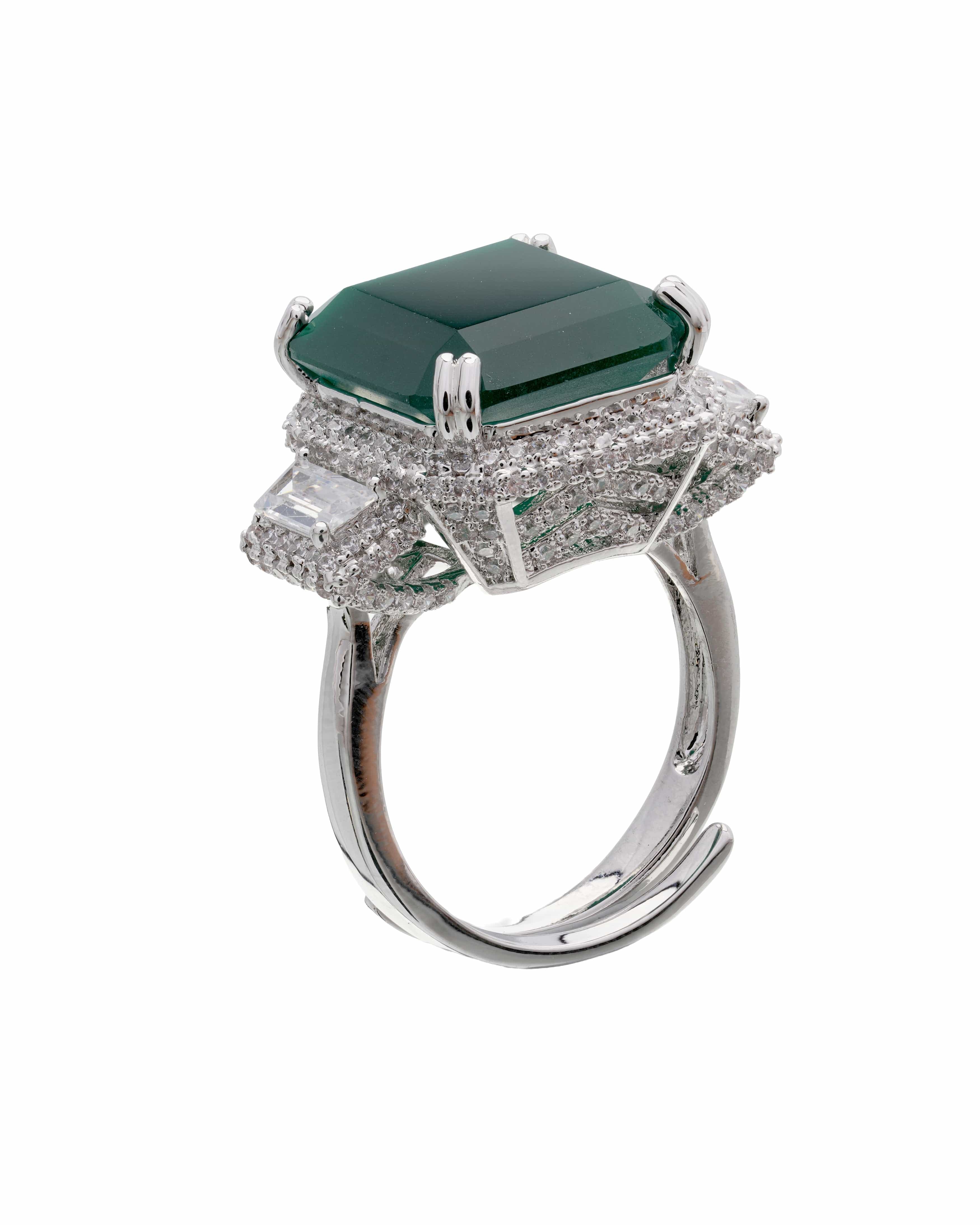 Mataari Rings Essence Adjustable Baguette Ring