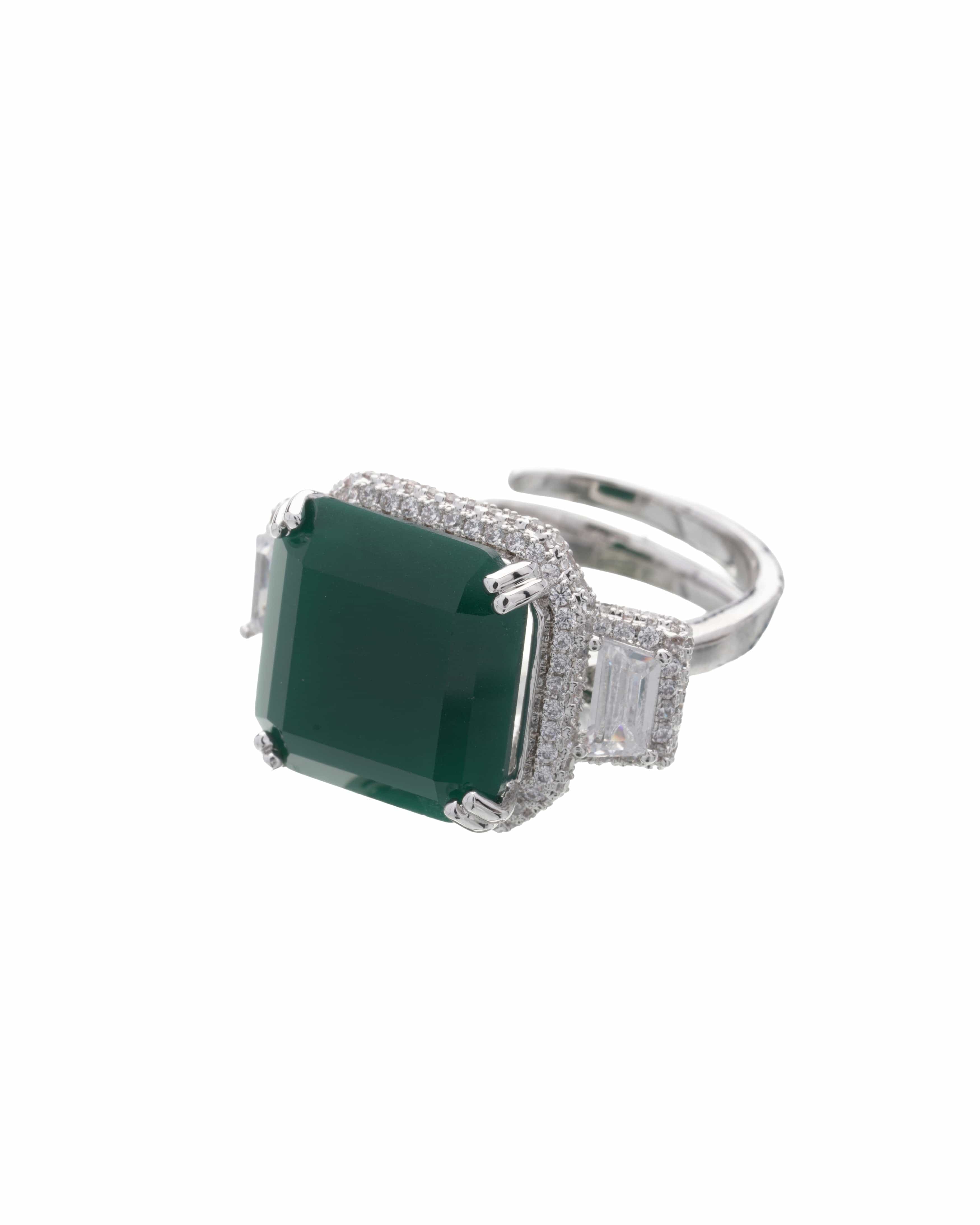 Mataari Rings Essence Adjustable Baguette Ring