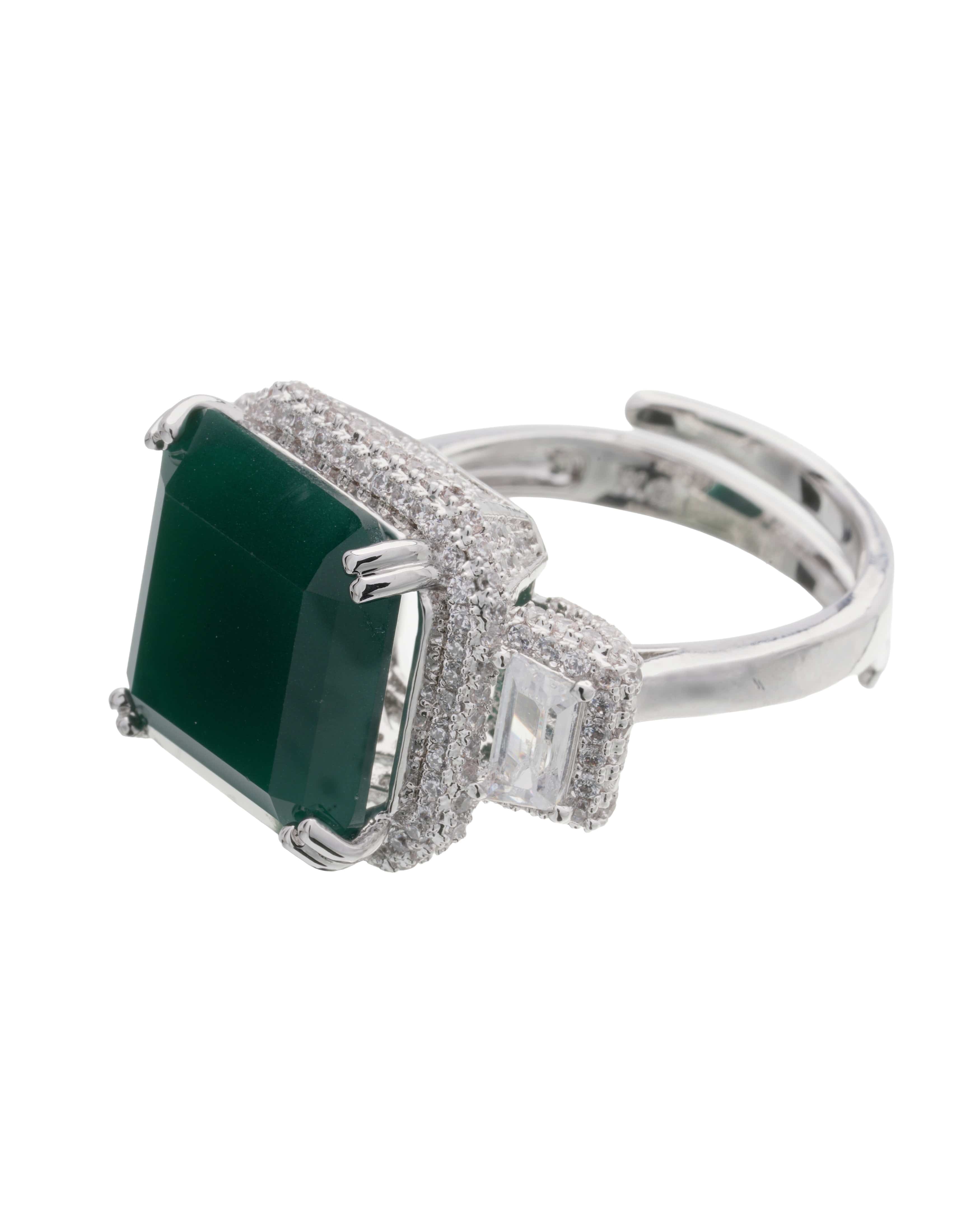 Mataari Rings Essence Adjustable Baguette Ring
