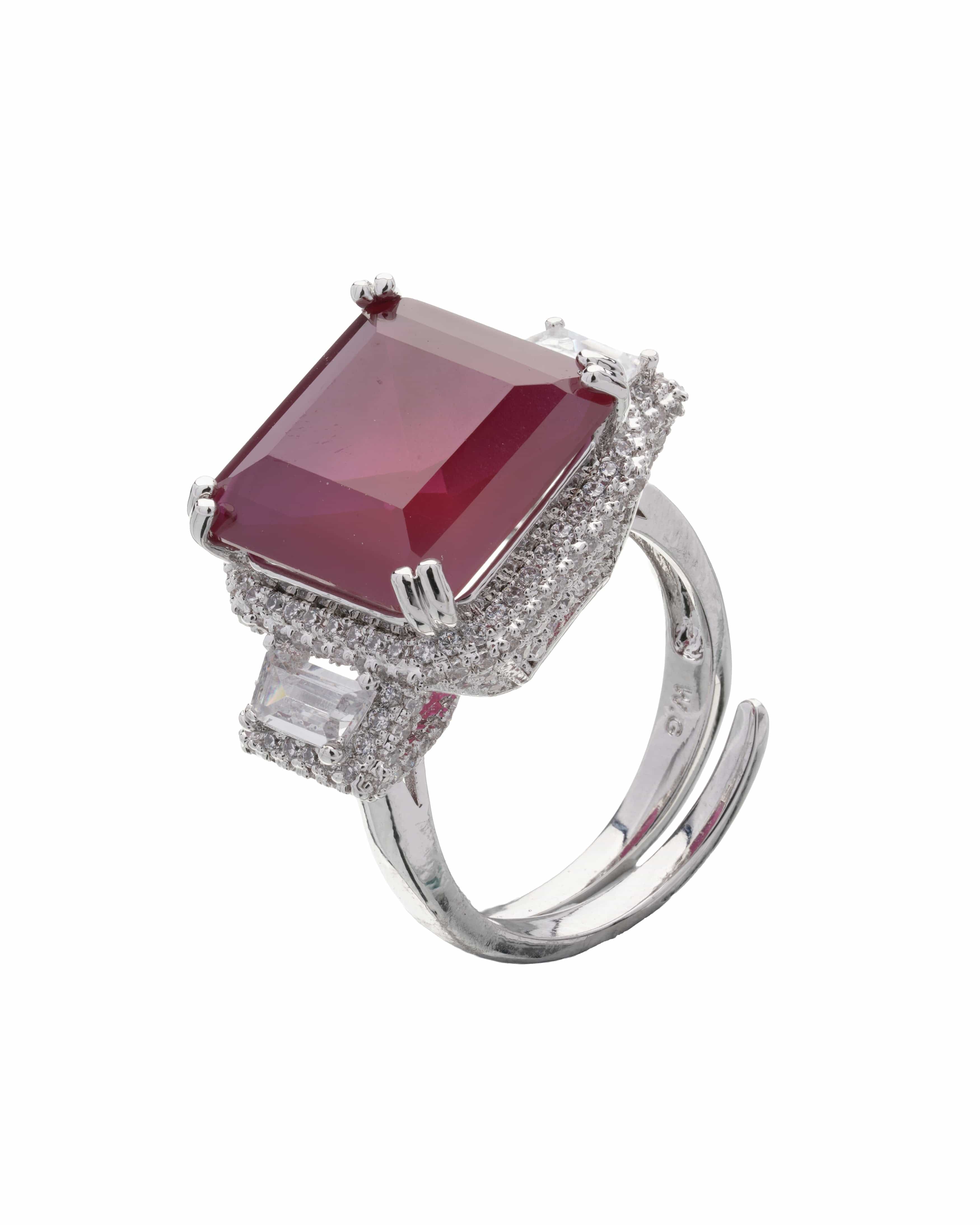 Mataari Rings Essence Adjustable Baguette Ring