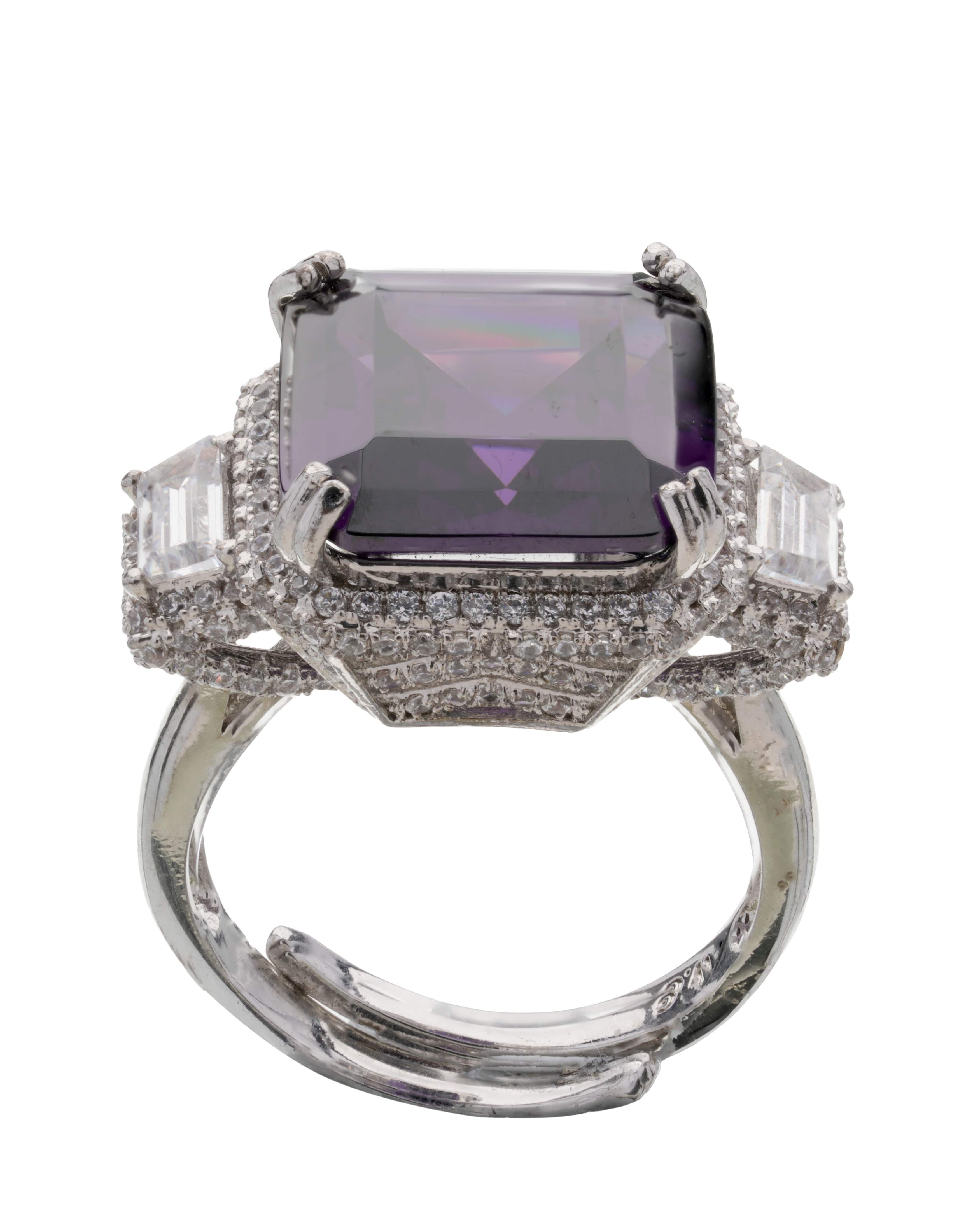 Mataari Rings Essence Adjustable Baguette Ring