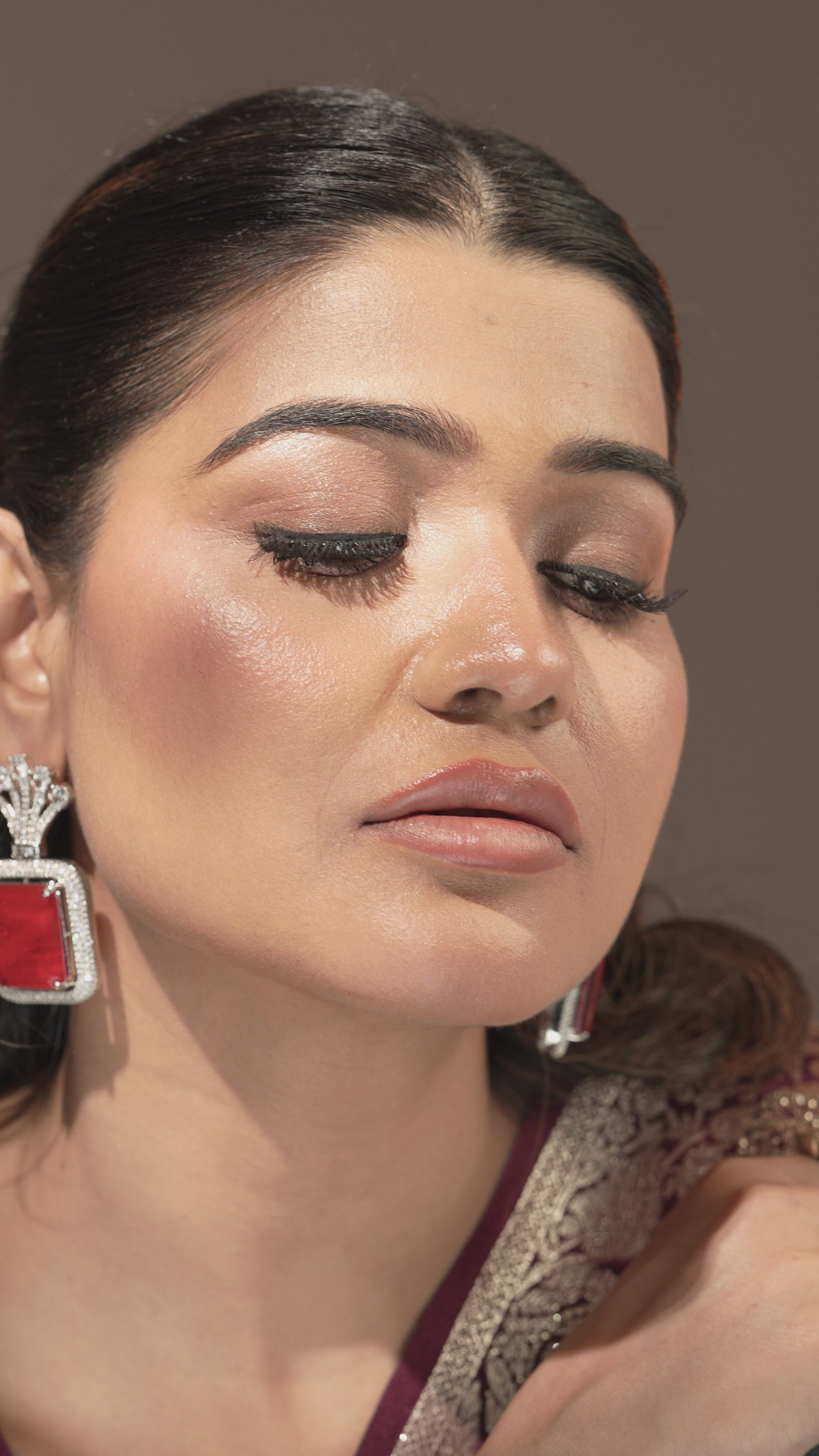 Emerald Green Square-Cut Statement Earrings